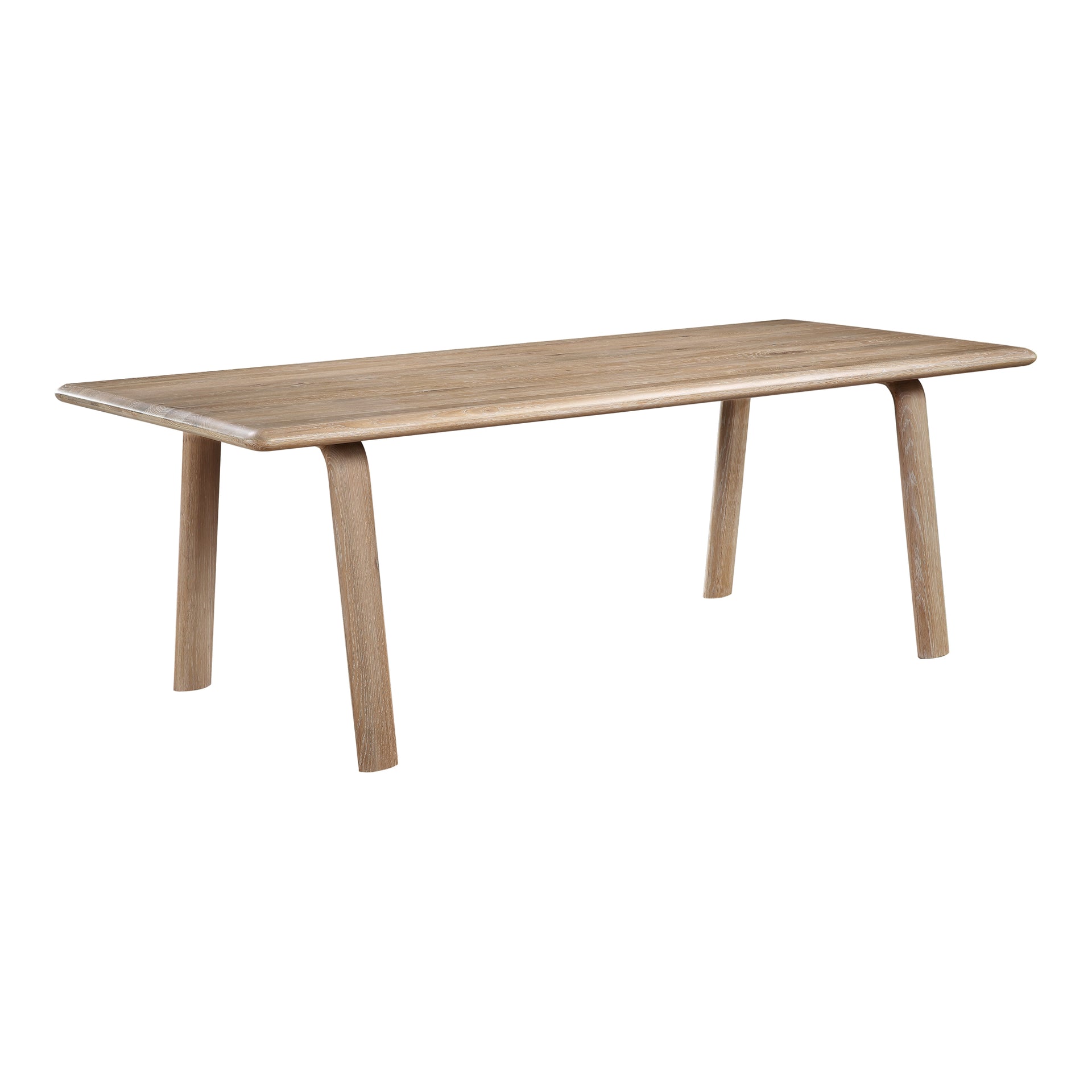 Waverly - Rectangular Top Dining Table Seats 10, Natural White Oak