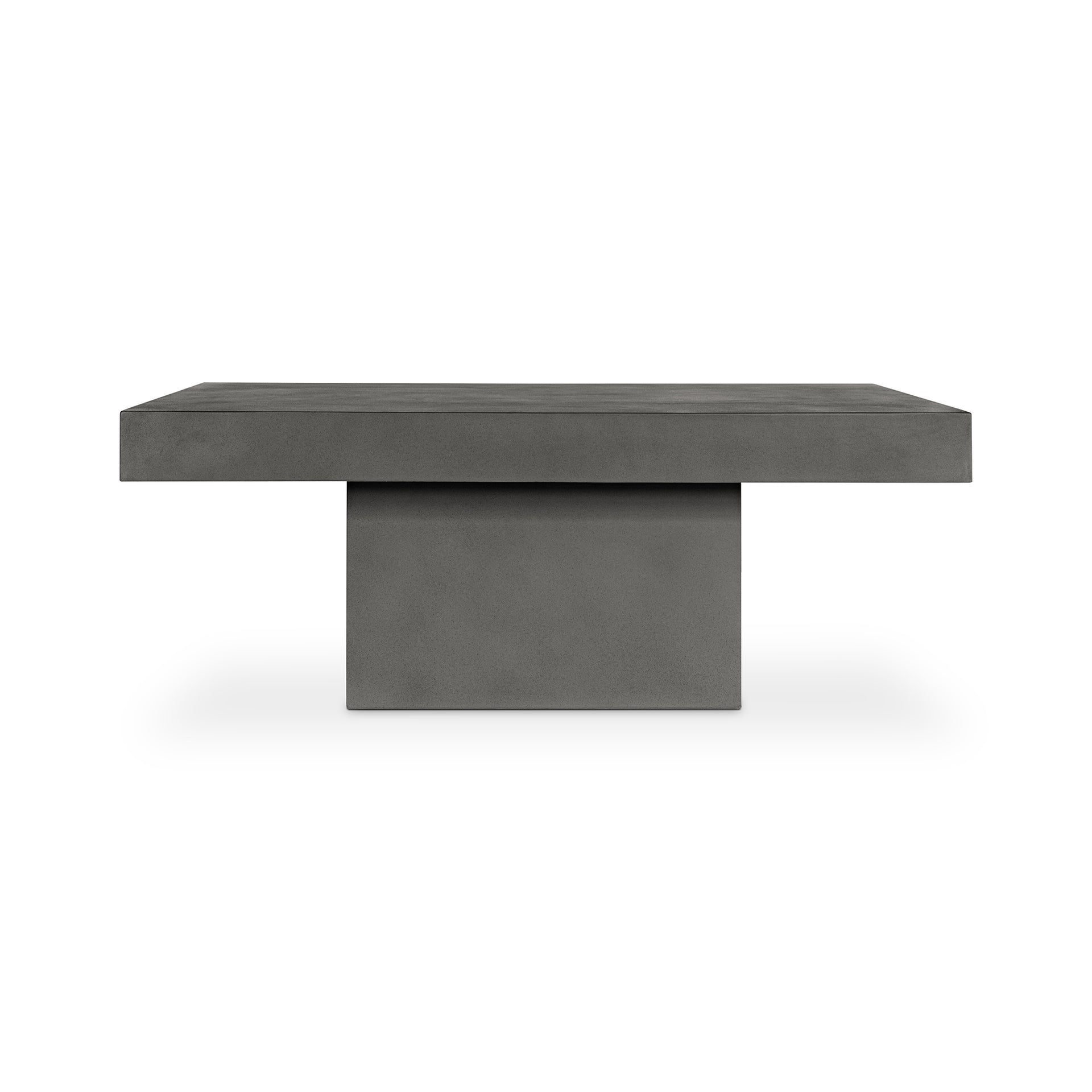 Macon, Contemporary Coffee Table Rectangular Shape Fibre Reinforced Natural Concrete, Dark Grey