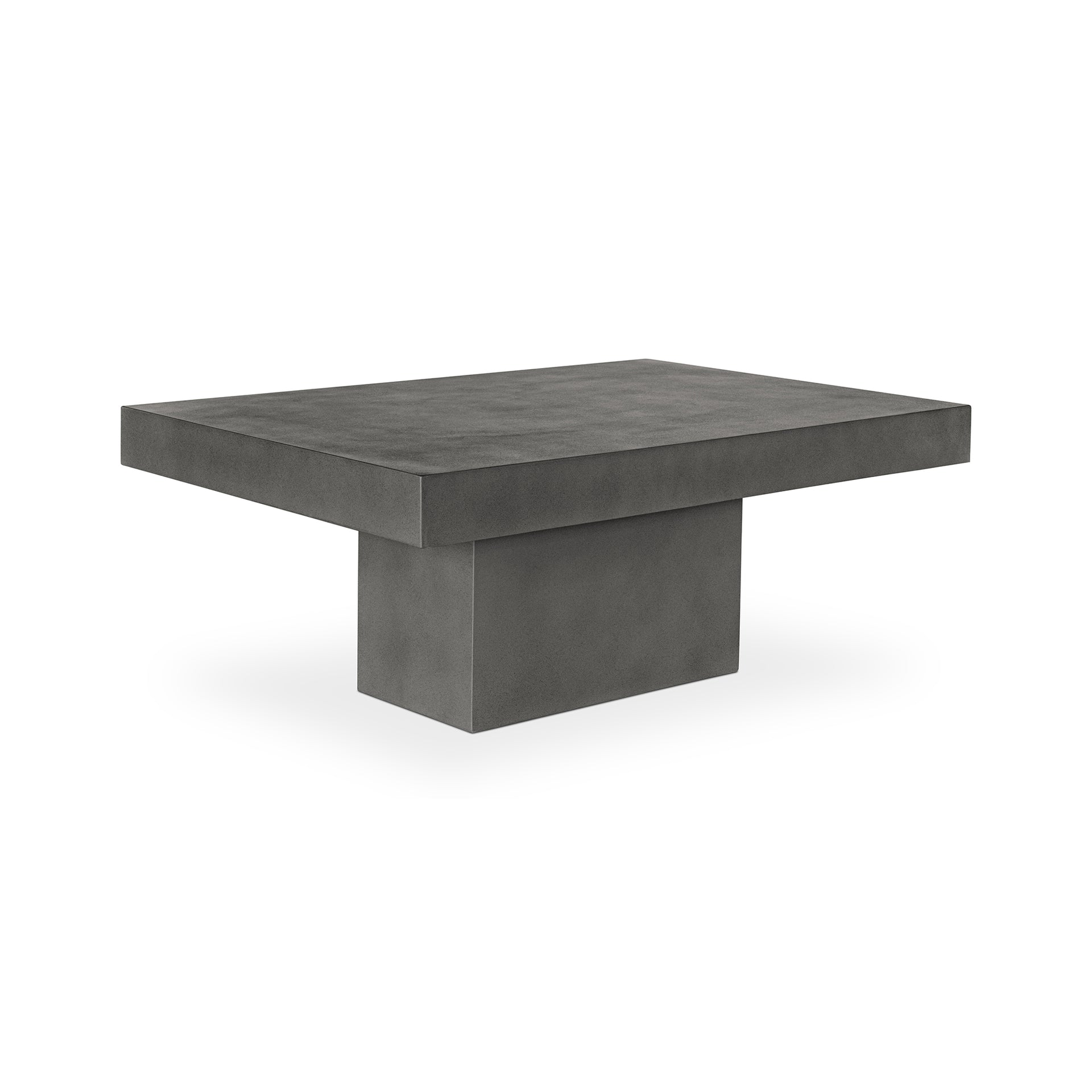 Macon, Contemporary Coffee Table Rectangular Shape Fibre Reinforced Natural Concrete, Dark Grey