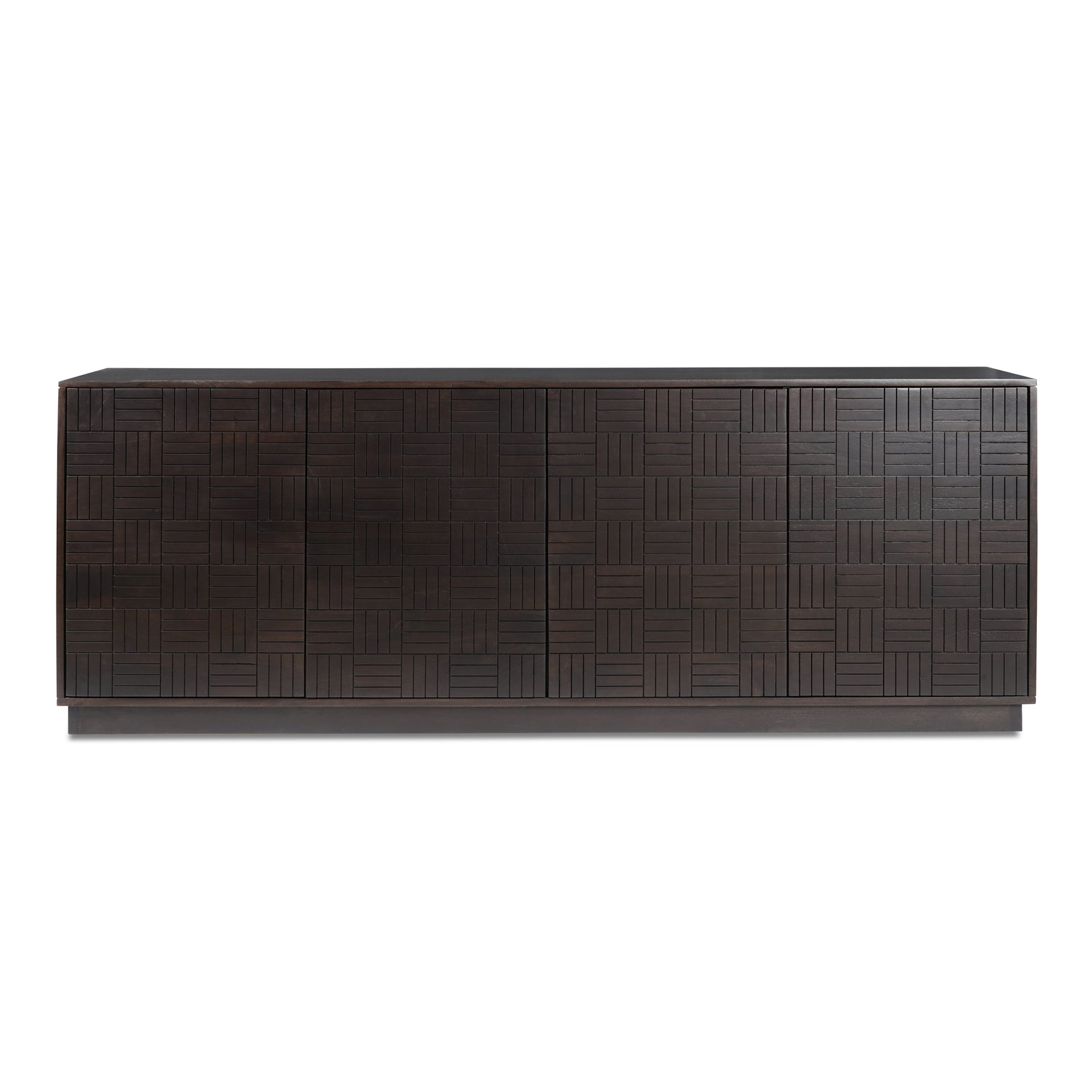 Frankie, Sideboard, Solid Mango Wood, Rectangular, Dark Brown