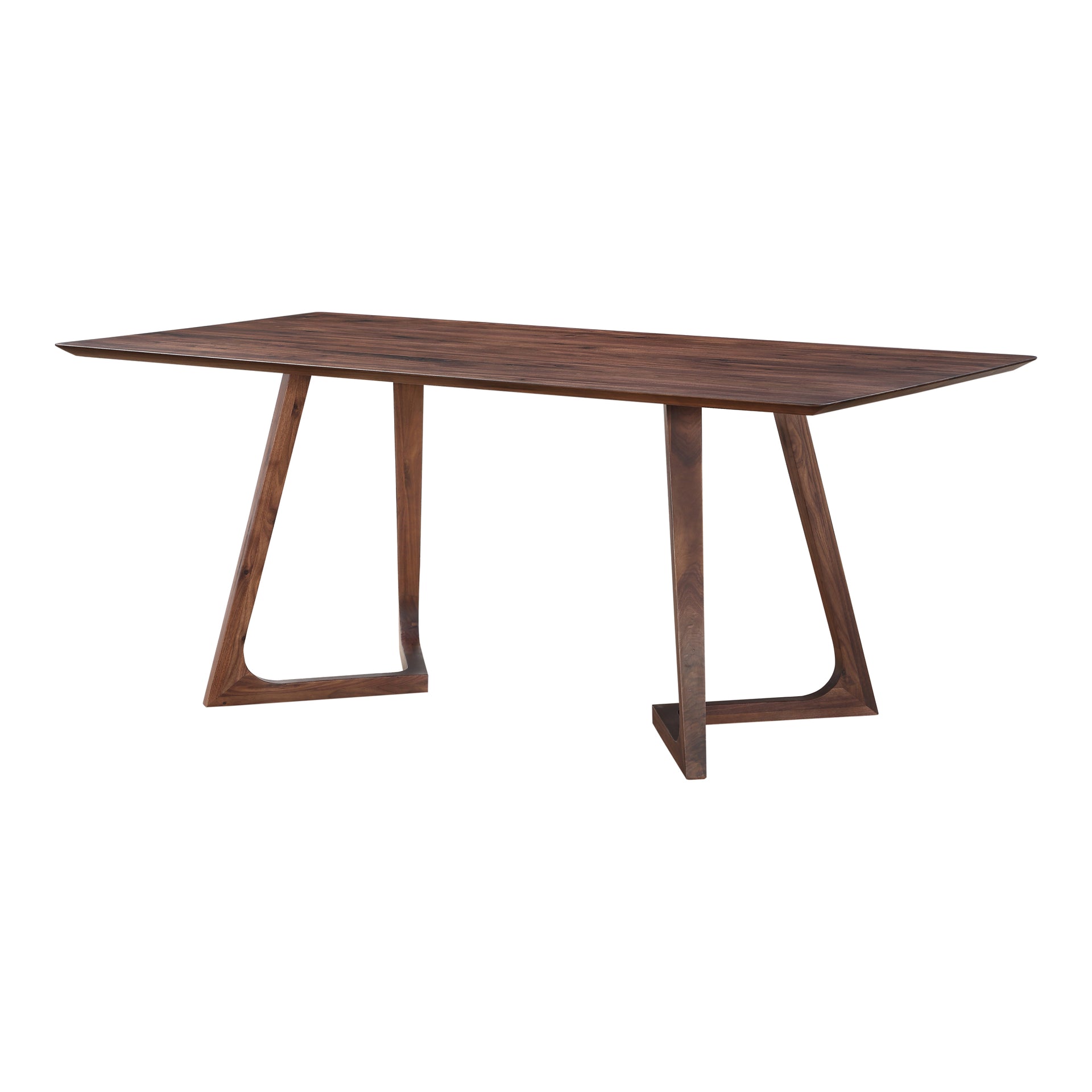 Carina, Rectangular Dining Table Solid Walnut, Brown - Seats 8