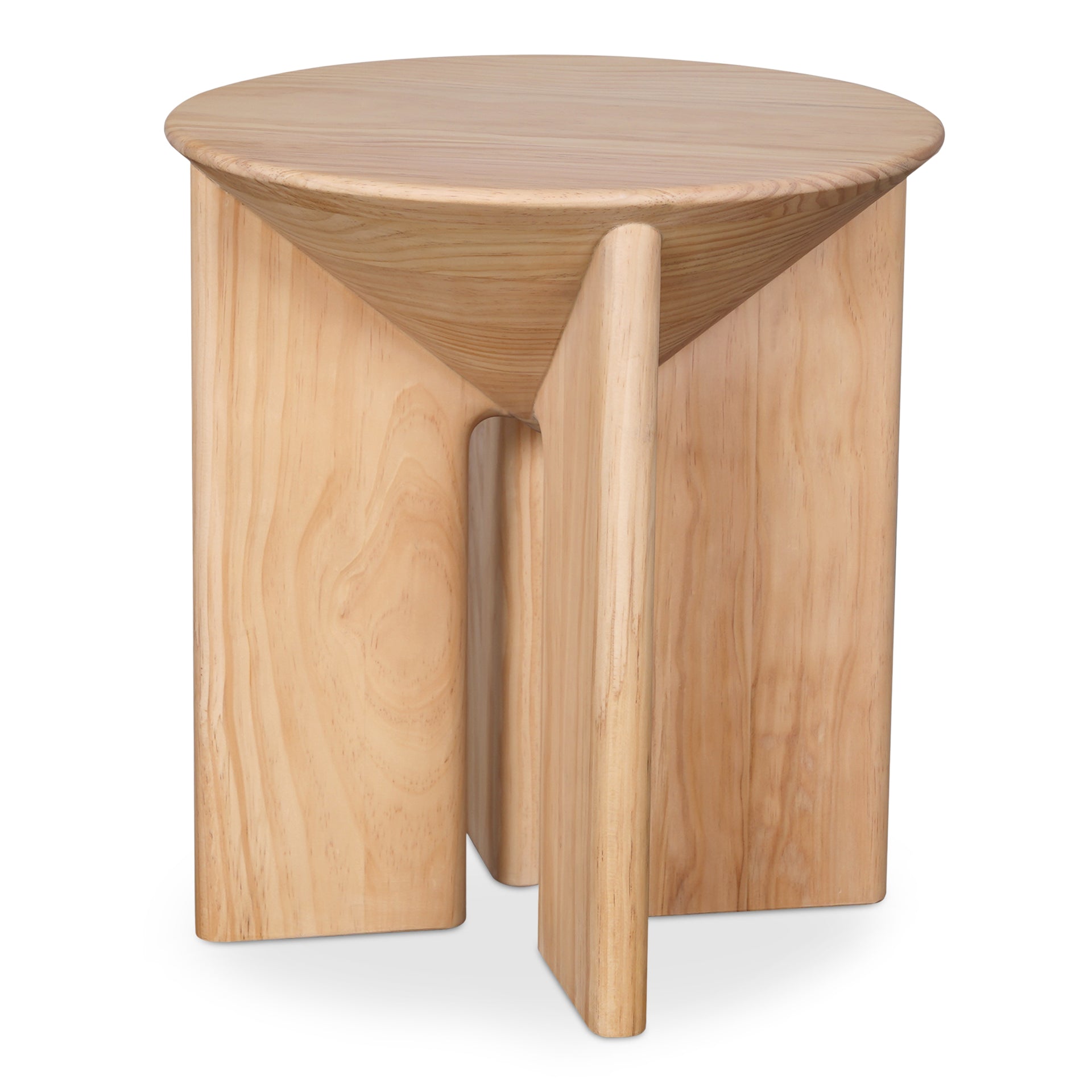 Thalia, Accent Table Round Solid Pine, Natural Finish