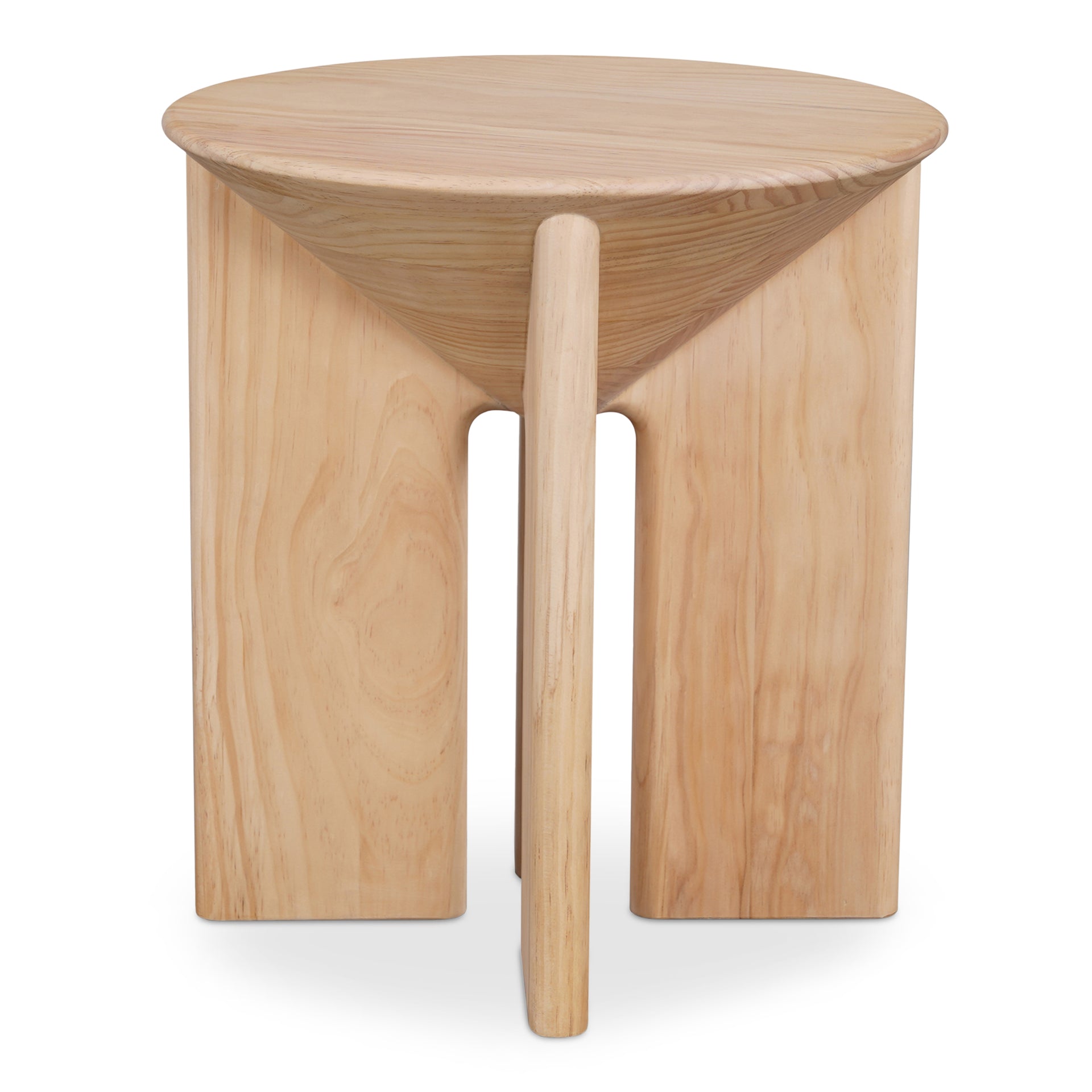 Thalia, Accent Table Round Solid Pine, Natural Finish