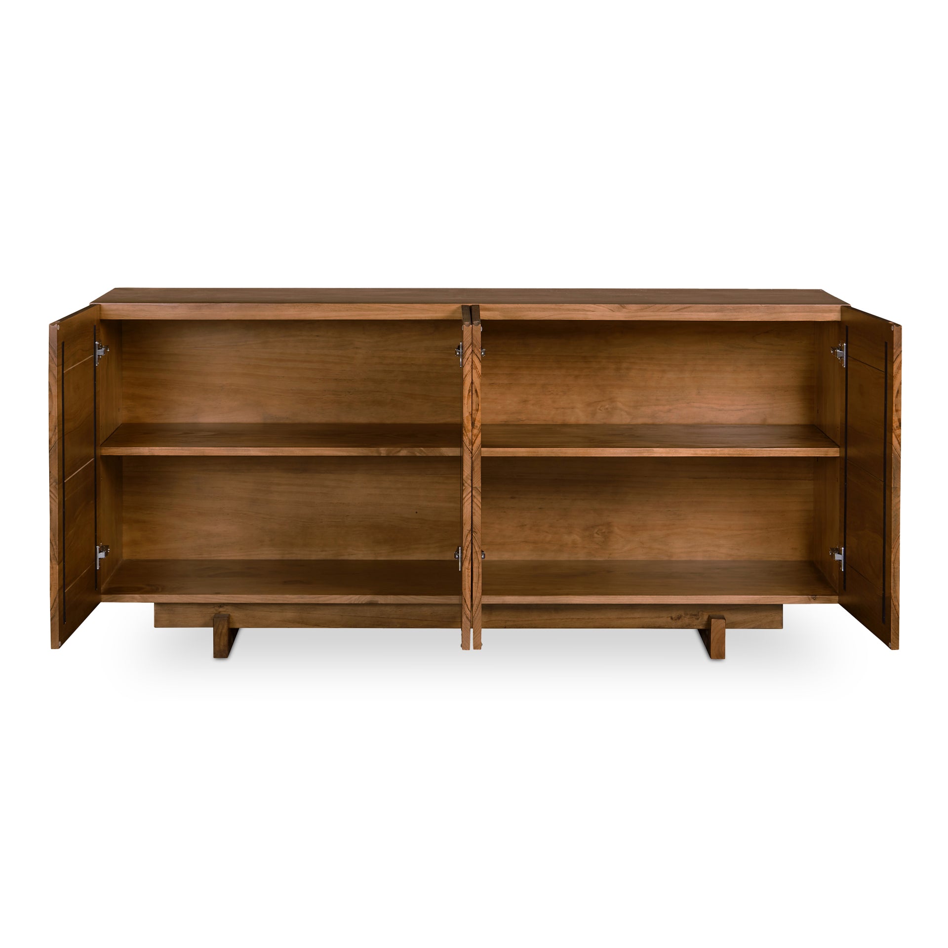 Delilah, Sideboard Rustic Design, Solid Pine Wood, Vintage Brown
