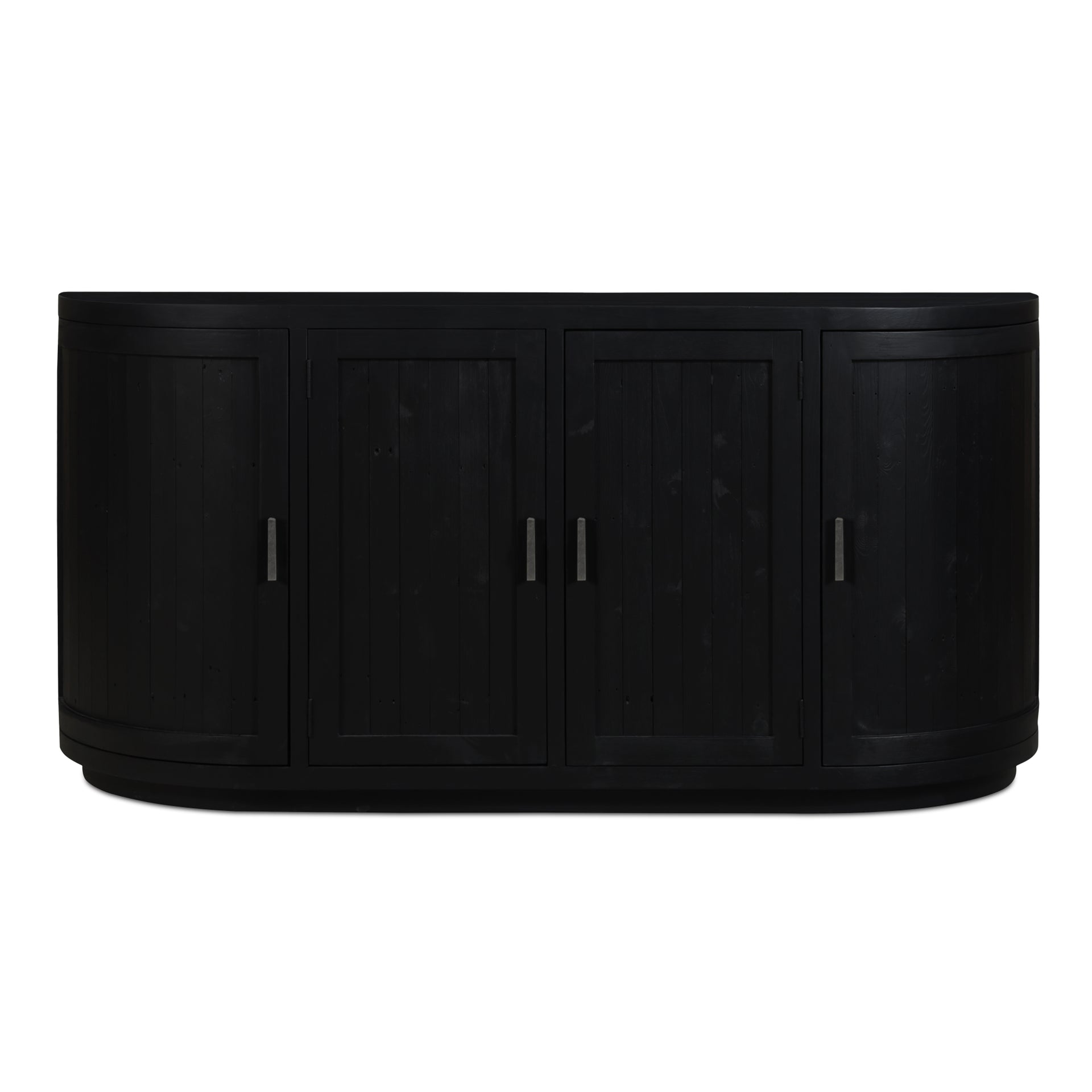 Cameron Sideboard, Reclaimed Pine, Black Finish, Freeform, Black