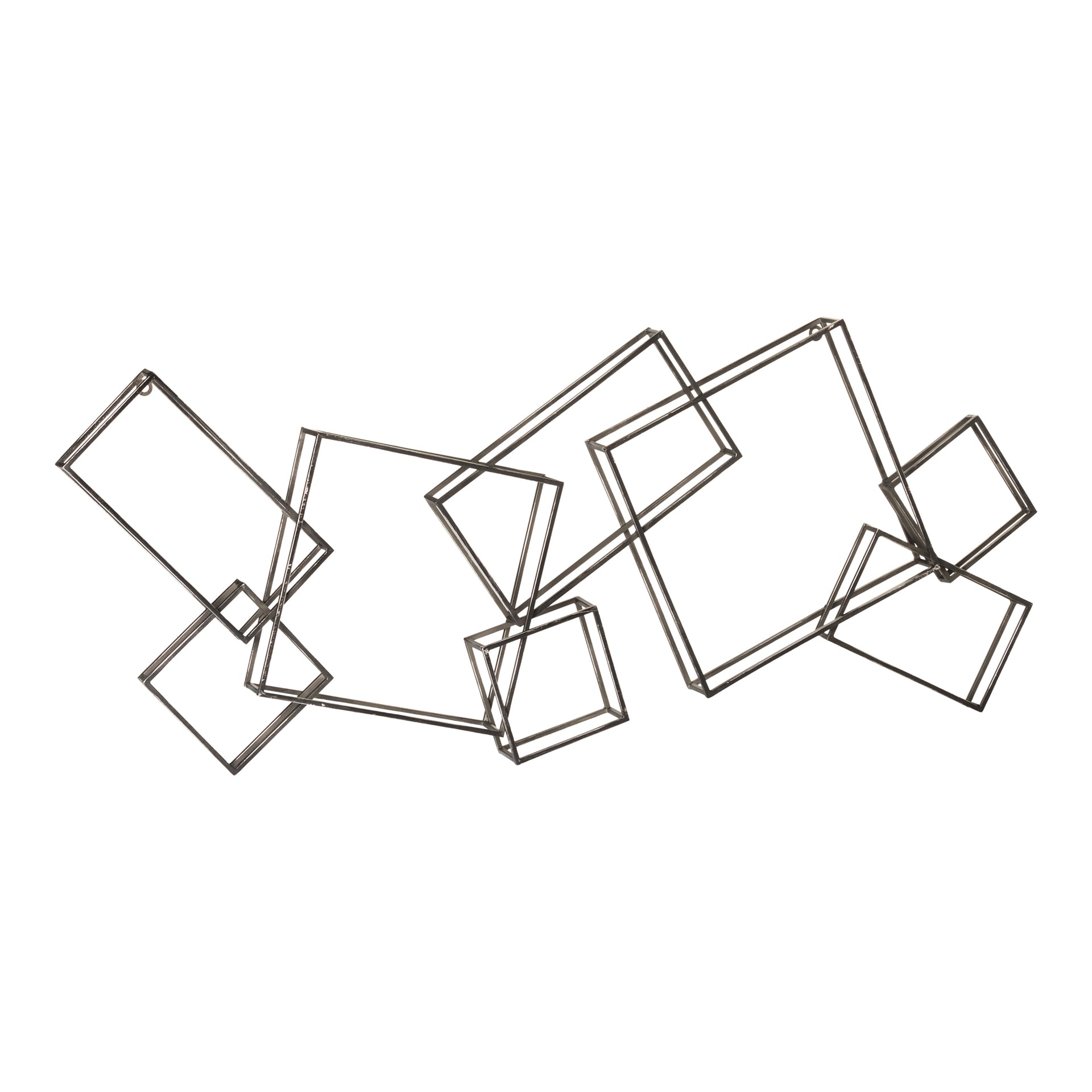 Landon - Geometric Iron Wall Decor in Black