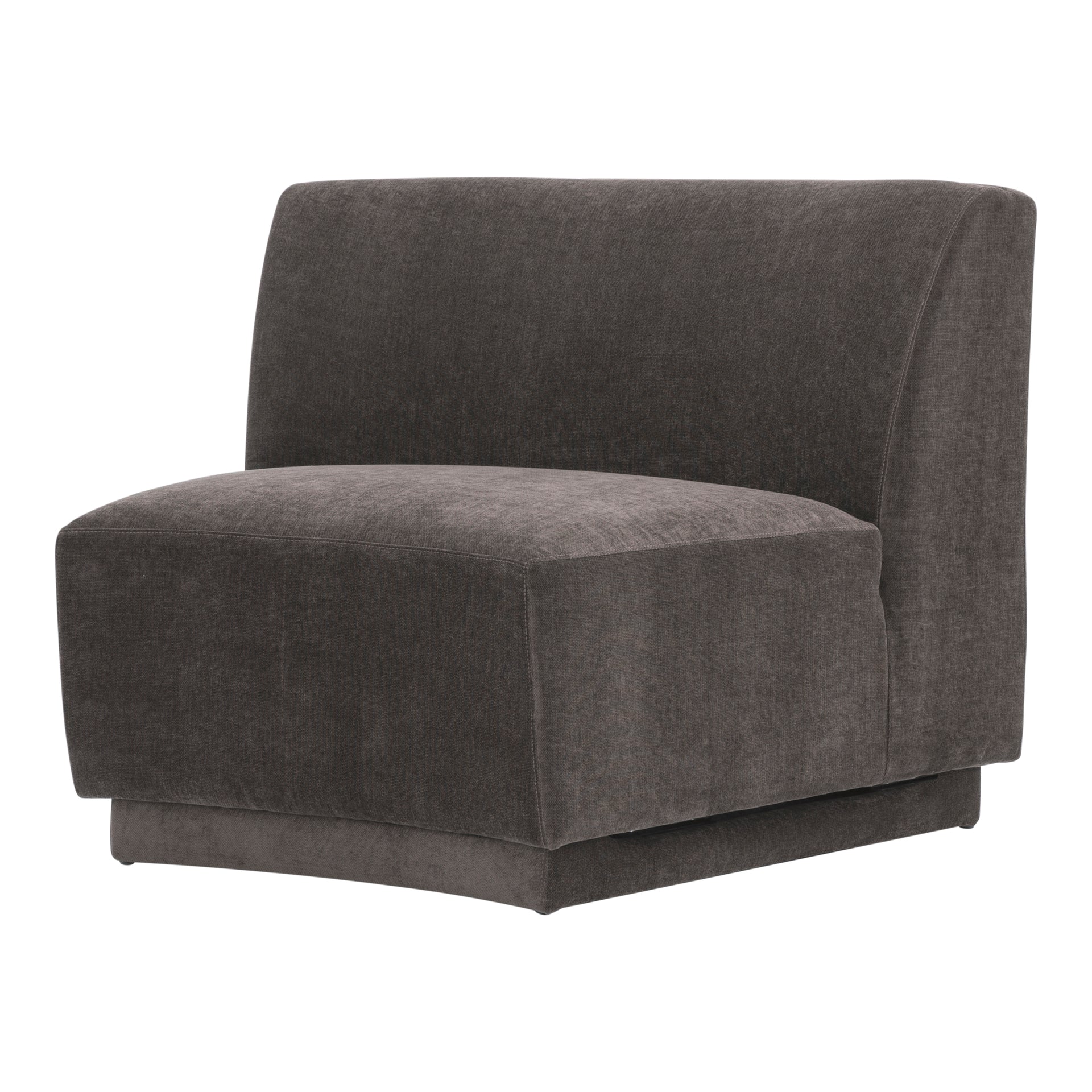 Grant, Slipper Chair Polyester Upholstery FSC Certified Wood Frame, Grey
