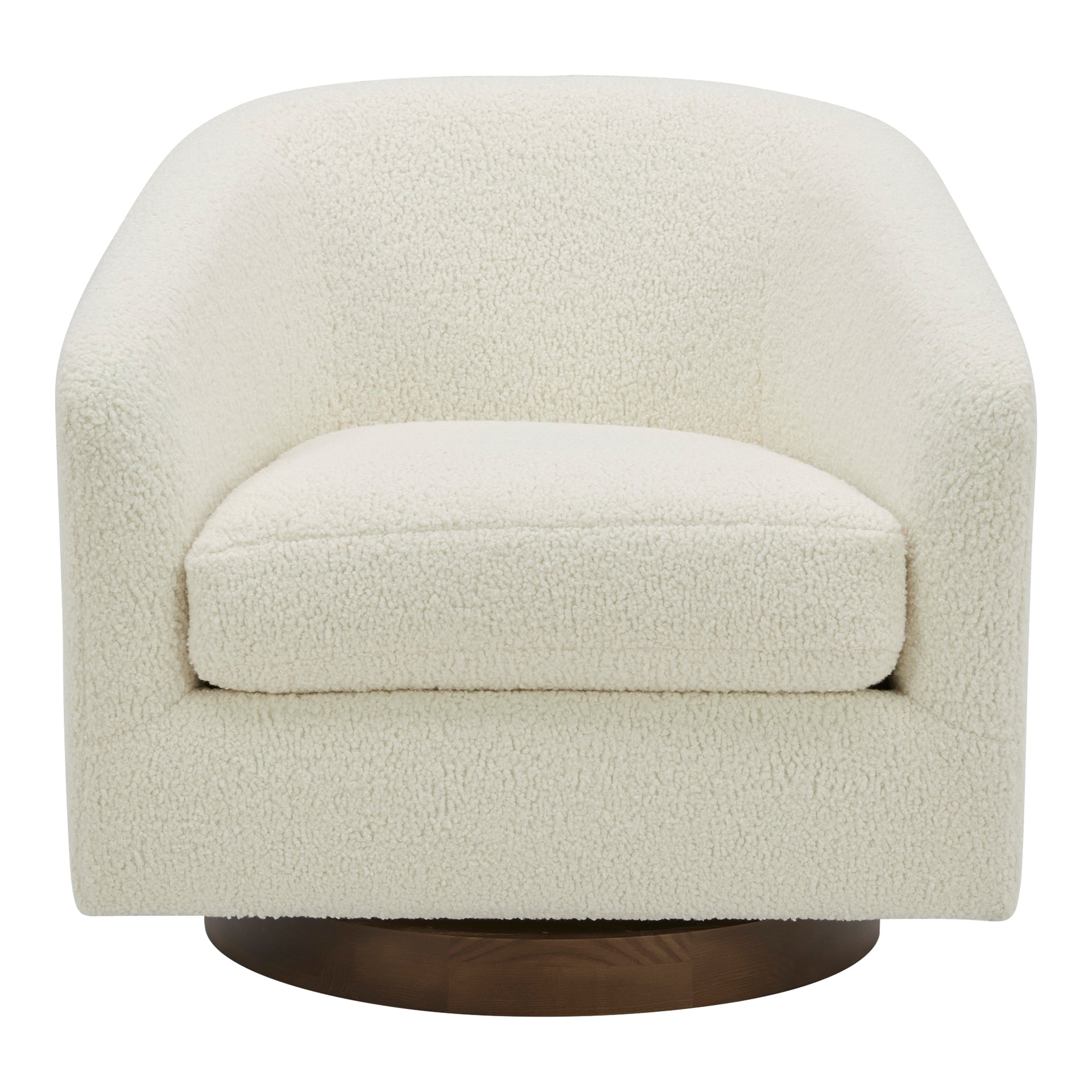 Grayson, Accent Chair Polyester Upholstery Solid Wood and Plywood Construction, Shearling White