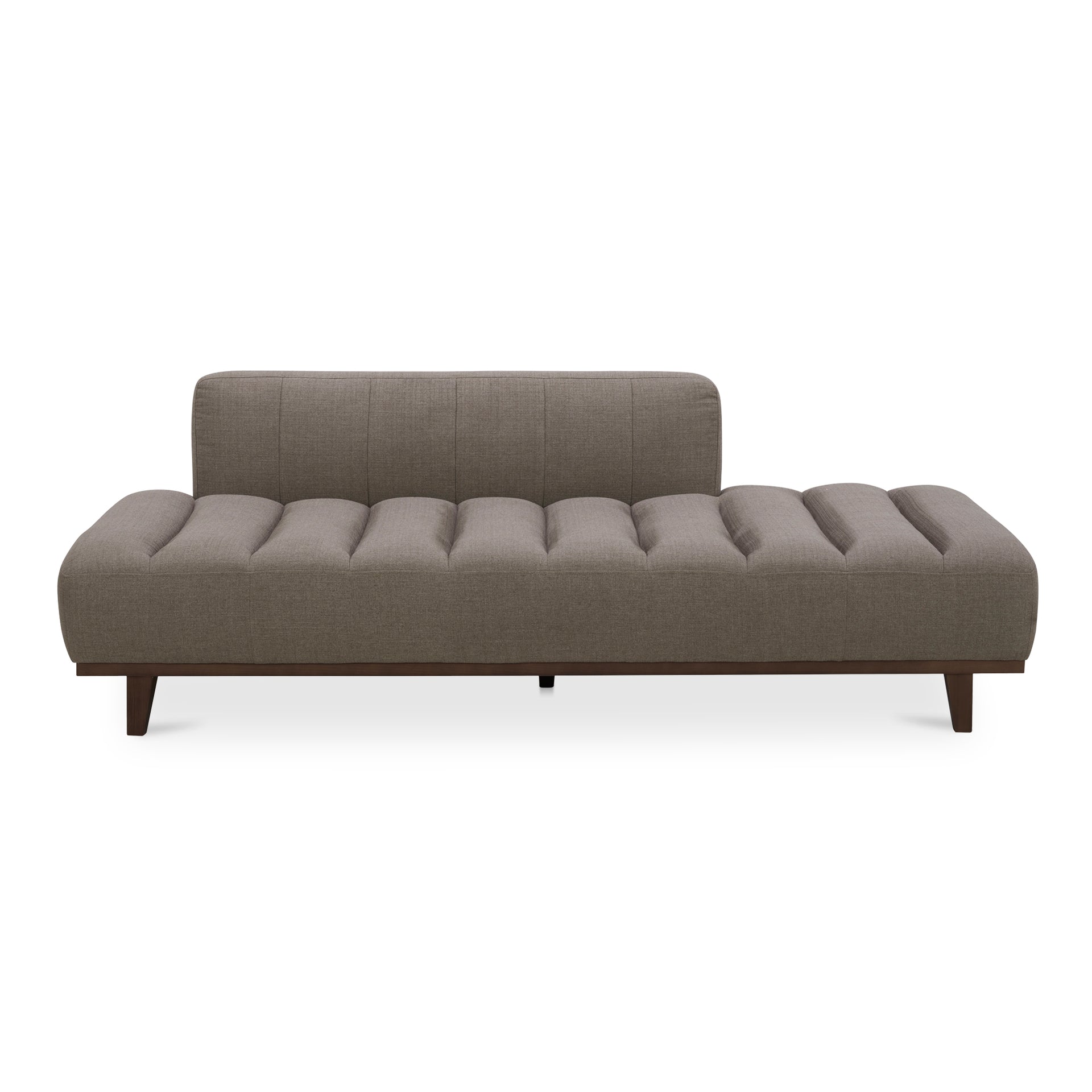 Mireille Daybed, Polyester and Nylon Upholstery with Plastic Legs, Soft Taupe