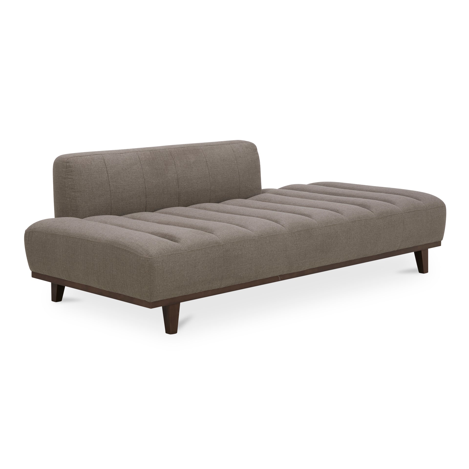 Mireille Daybed, Polyester and Nylon Upholstery with Plastic Legs, Soft Taupe