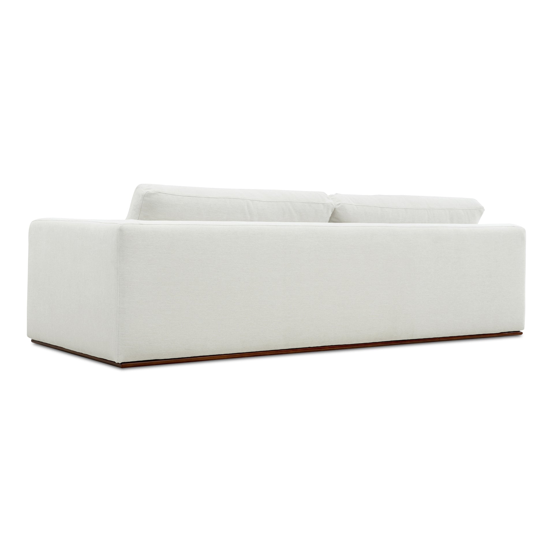 Rio Sleeper Sofa, Convertible Design, Feather-Filled Cushions, Rubberwood Base, Off-White