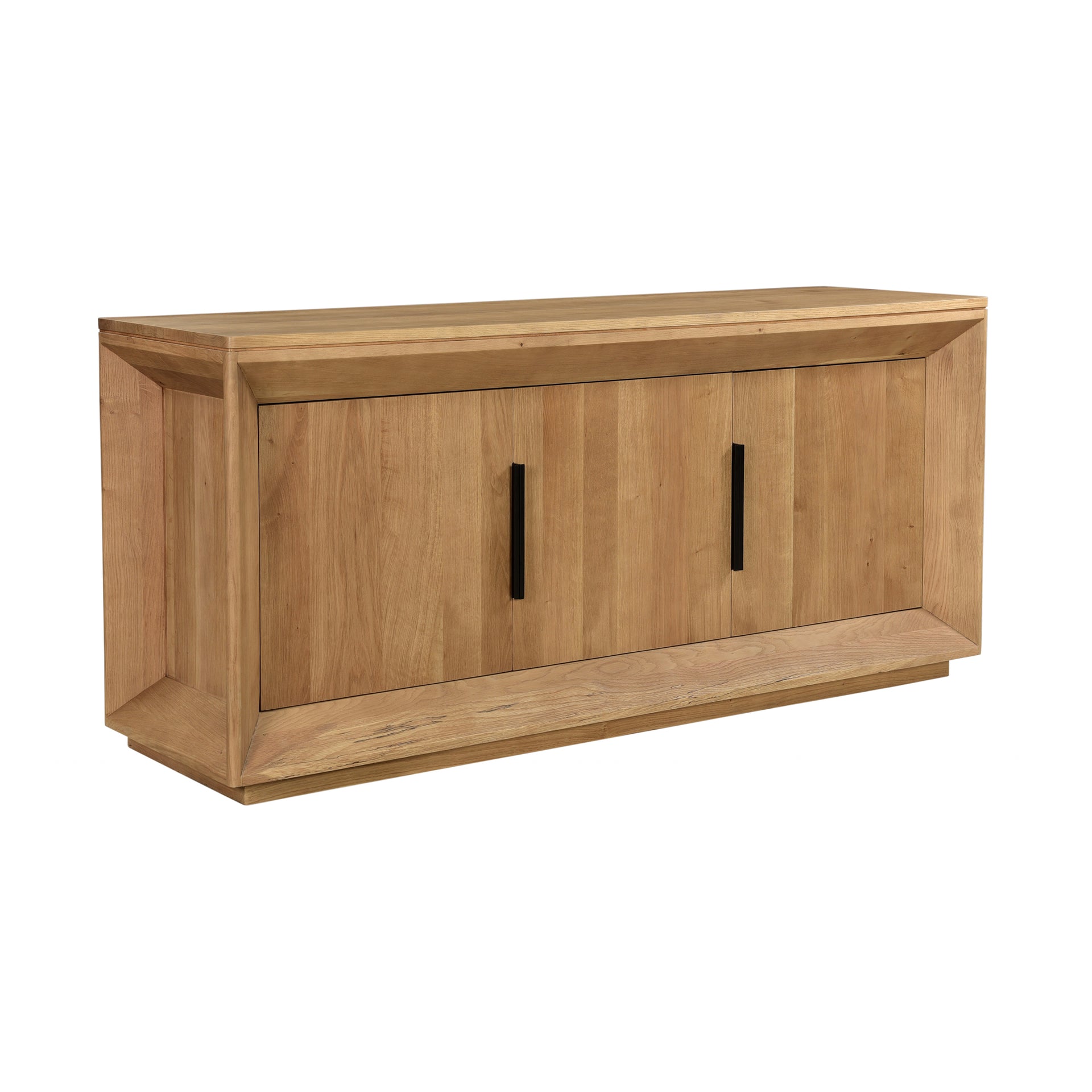 Geo Sideboard, Solid Oak, Natural Finish, Square, Natural Oak