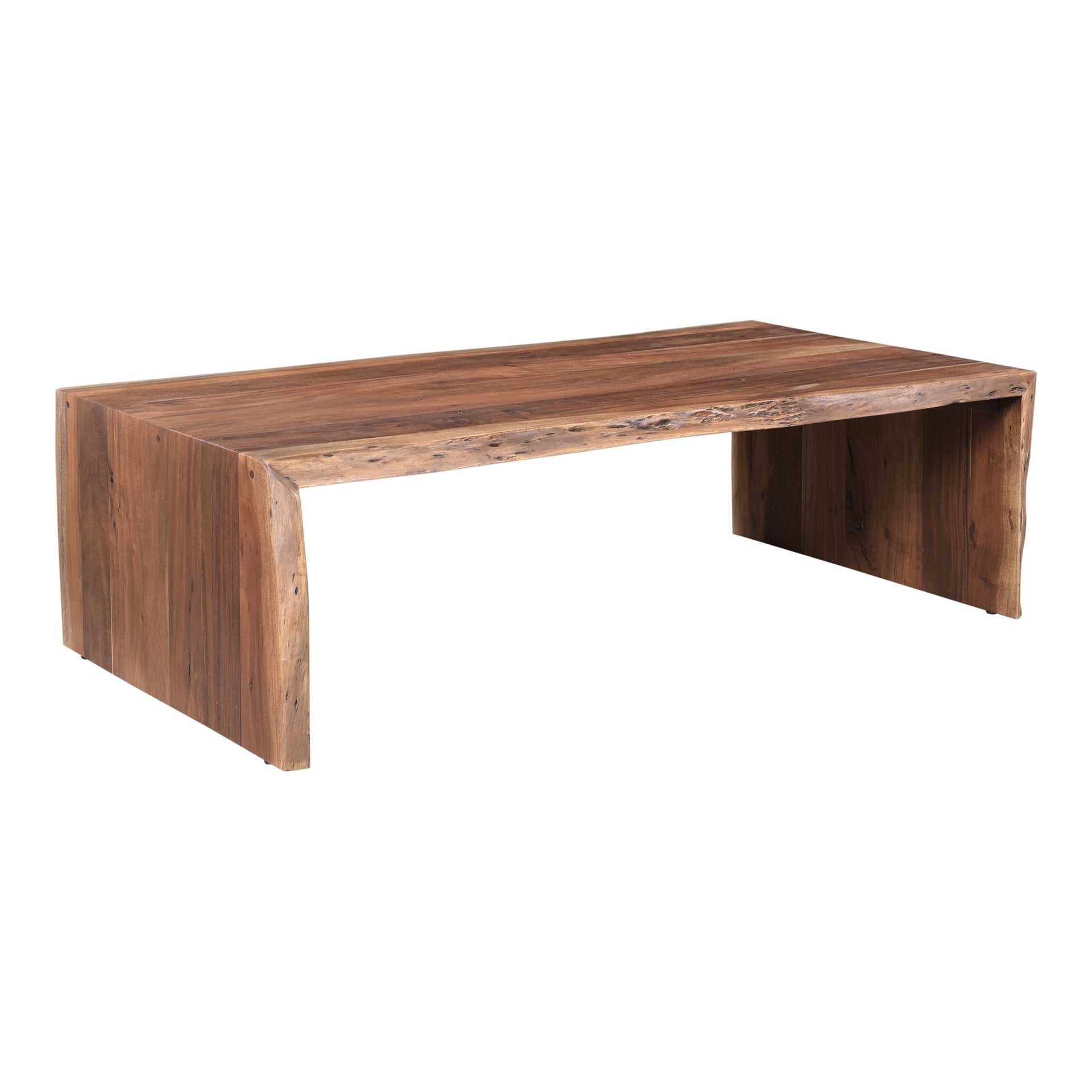 Herald, Scandinavian Coffee Table Rectangular Shape Solid Acacia, Natural Finish