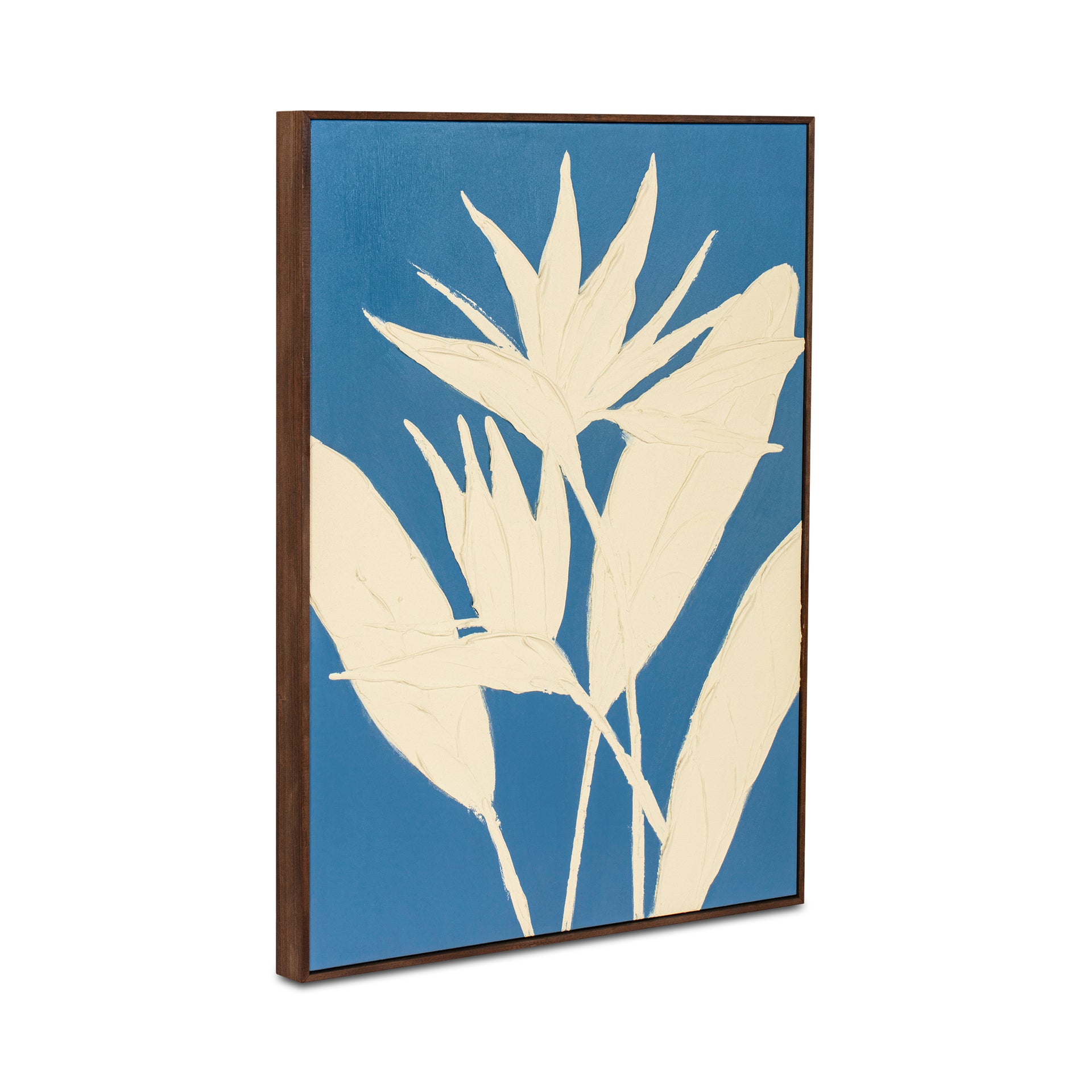 Lyanna 2 Framed Painting, Inverse Silhouette Acrylic on Canvas with Solid Pine Wood Frame