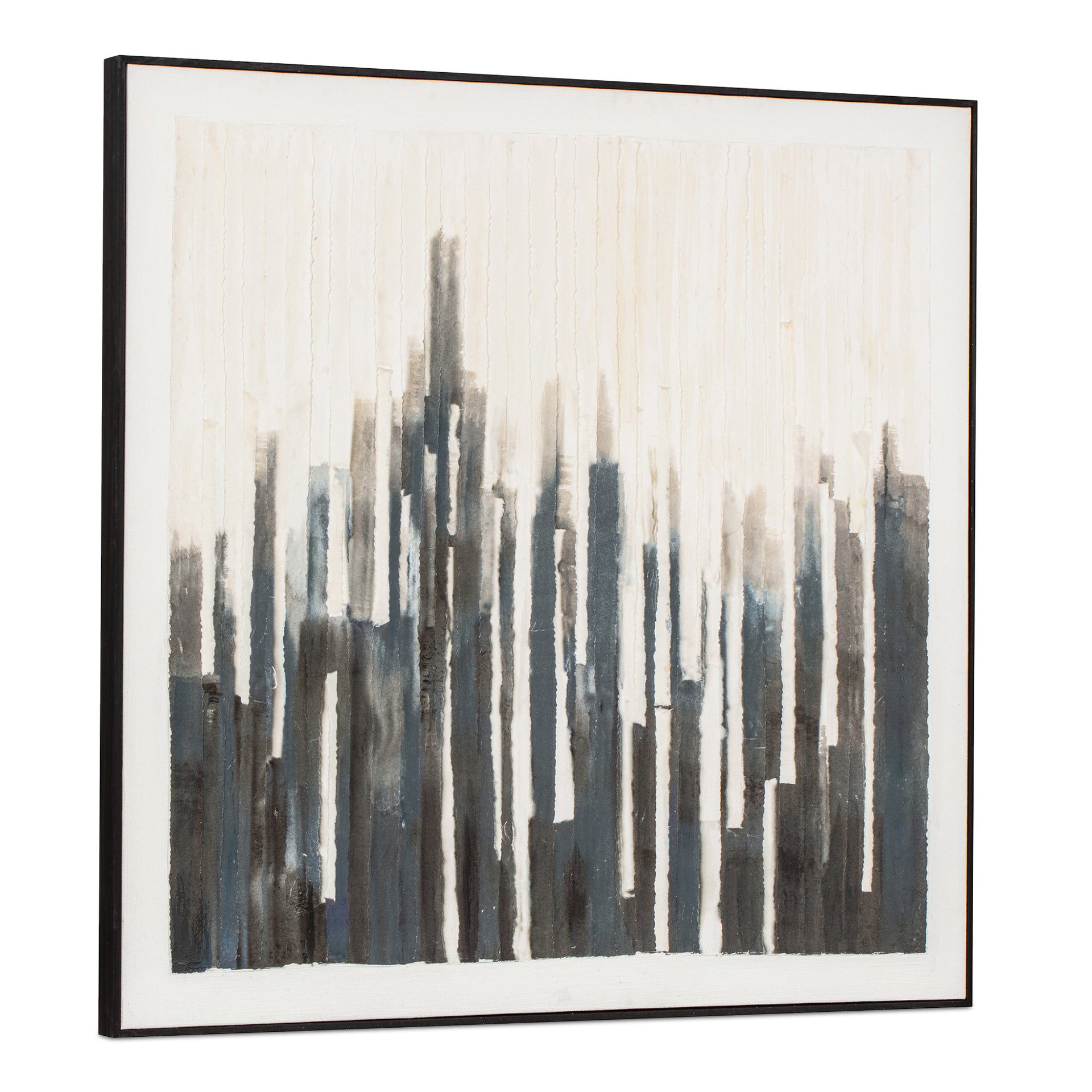 Ingram Framed Painting, Acrylic on Parchment with Solid Pine Wood Frame