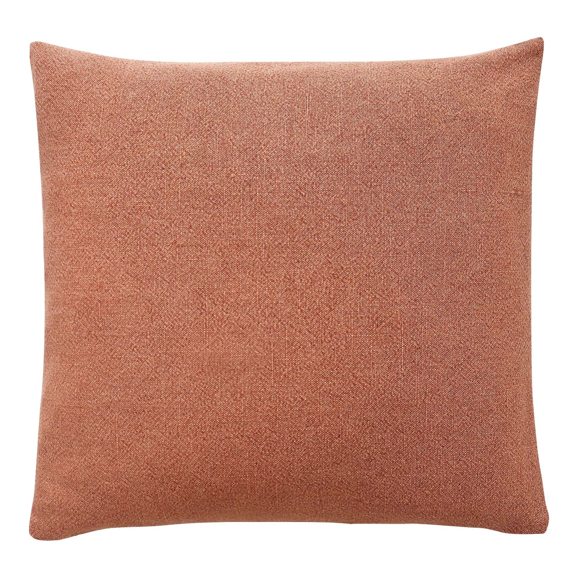 Veda Pillow in Fired Clay - Luxurious Linen Blend Cover with 100% Feather Insert, Casual Luxury