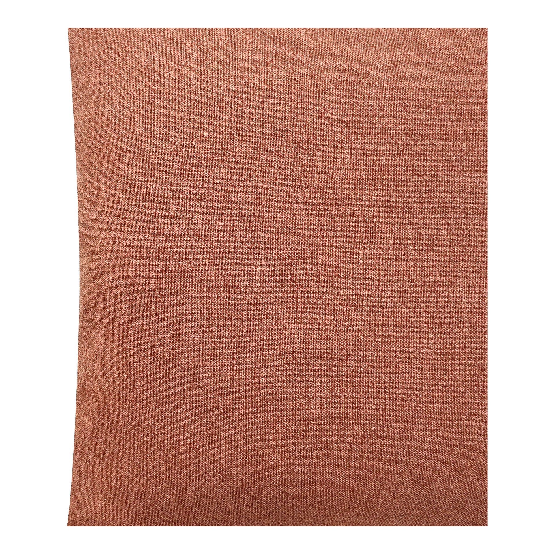 Veda Pillow in Fired Clay - Luxurious Linen Blend Cover with 100% Feather Insert, Casual Luxury