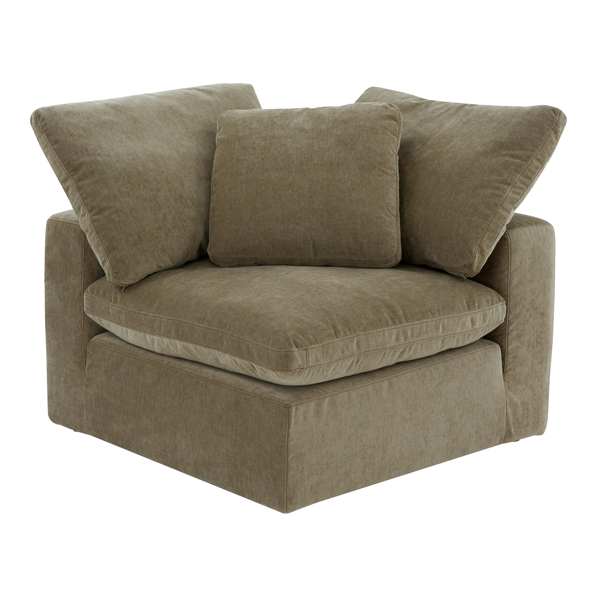 Jeremy, Corner Chair Resist Performance Fabric, Desert Sage
