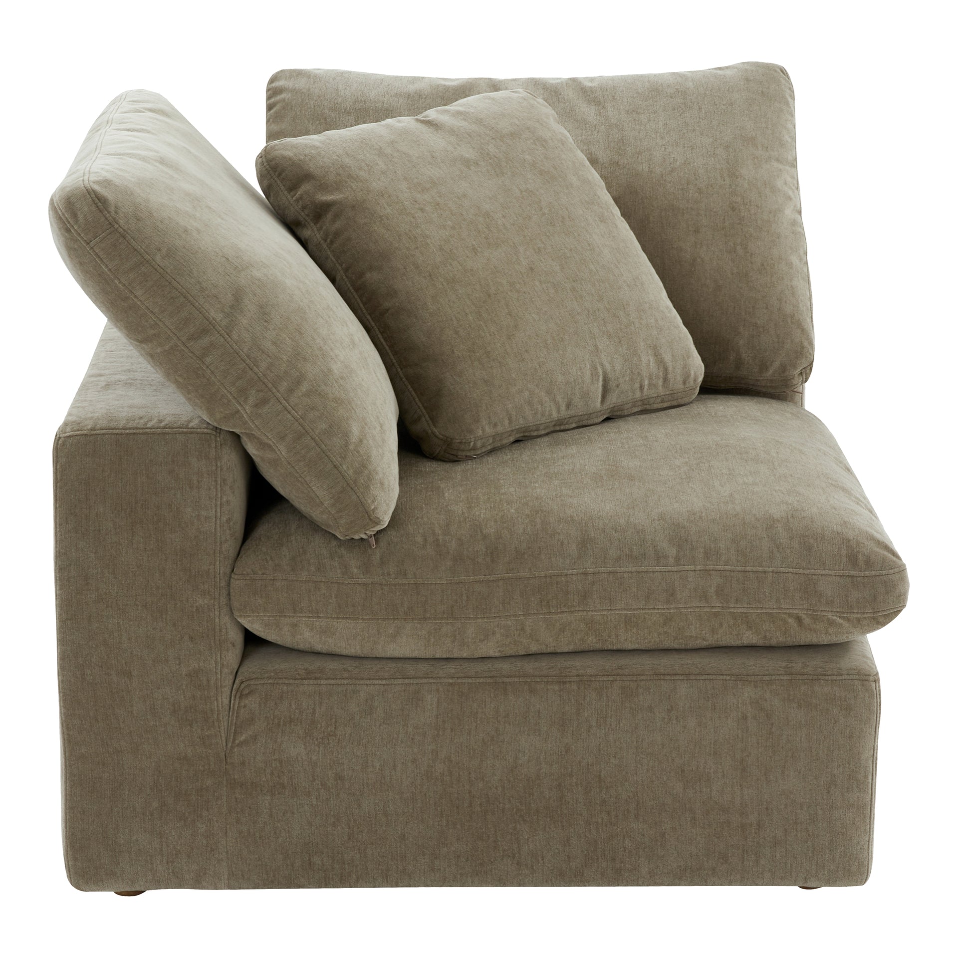 Jeremy, Corner Chair Resist Performance Fabric, Desert Sage