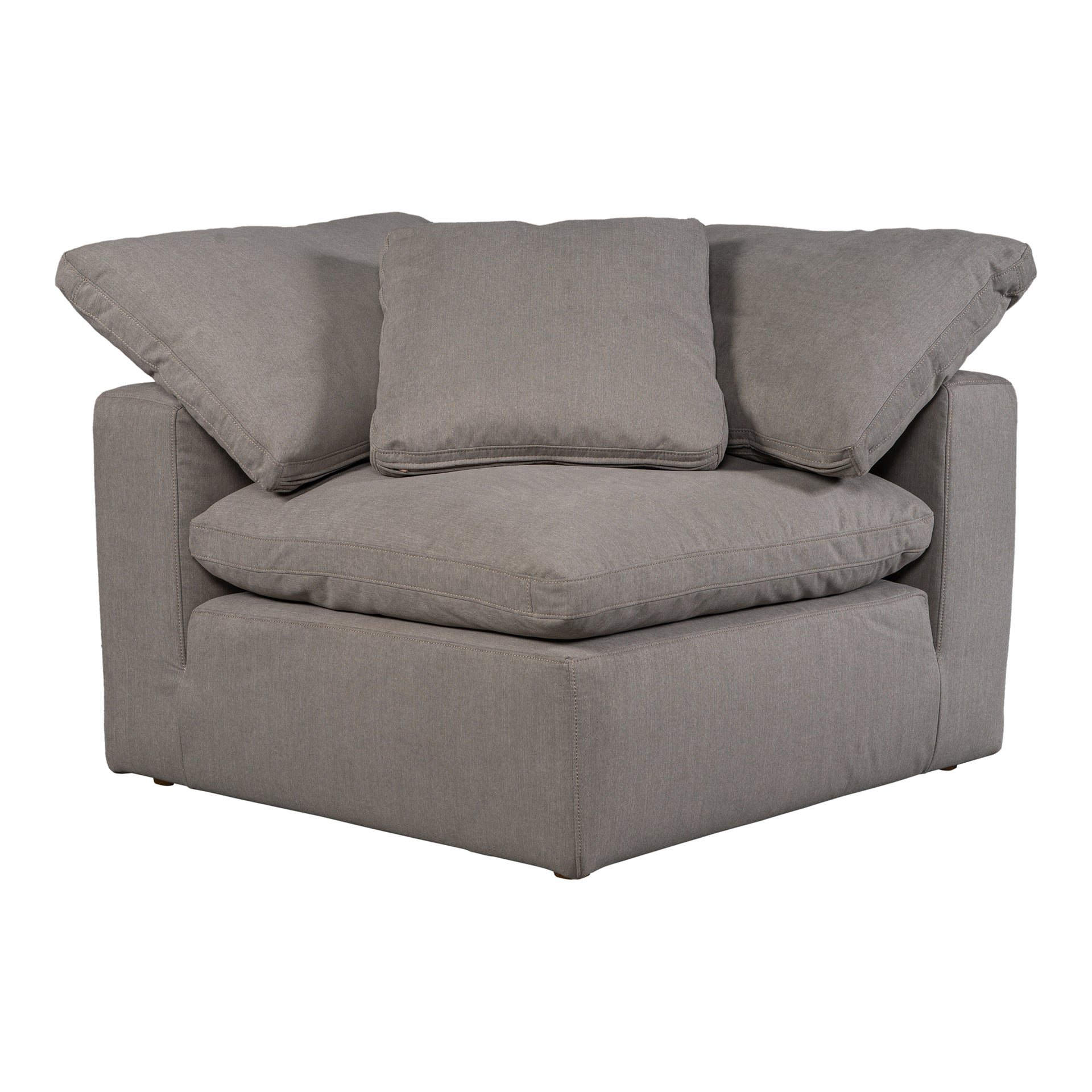 Jeremy, Corner Chair Stain Resistant, Light Grey