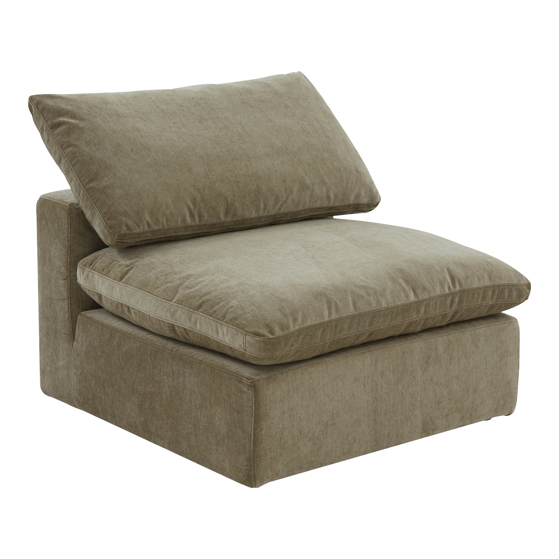 Jeremy, Slipper Chair Resist Performance Fabric Plywood Frame, Desert Sage