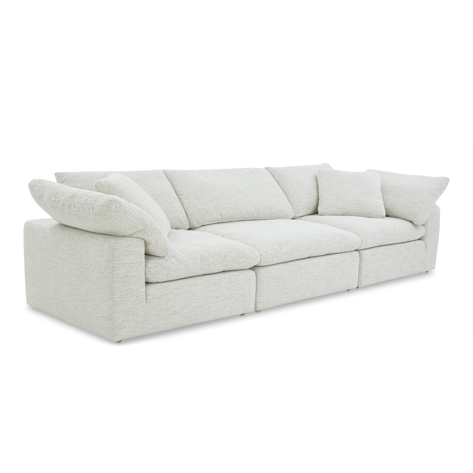 Rigel, Scandinavian Modular Sectional Sofa, Performance Technology Fabric Upholstery, 3 Seater, Coastside Sand