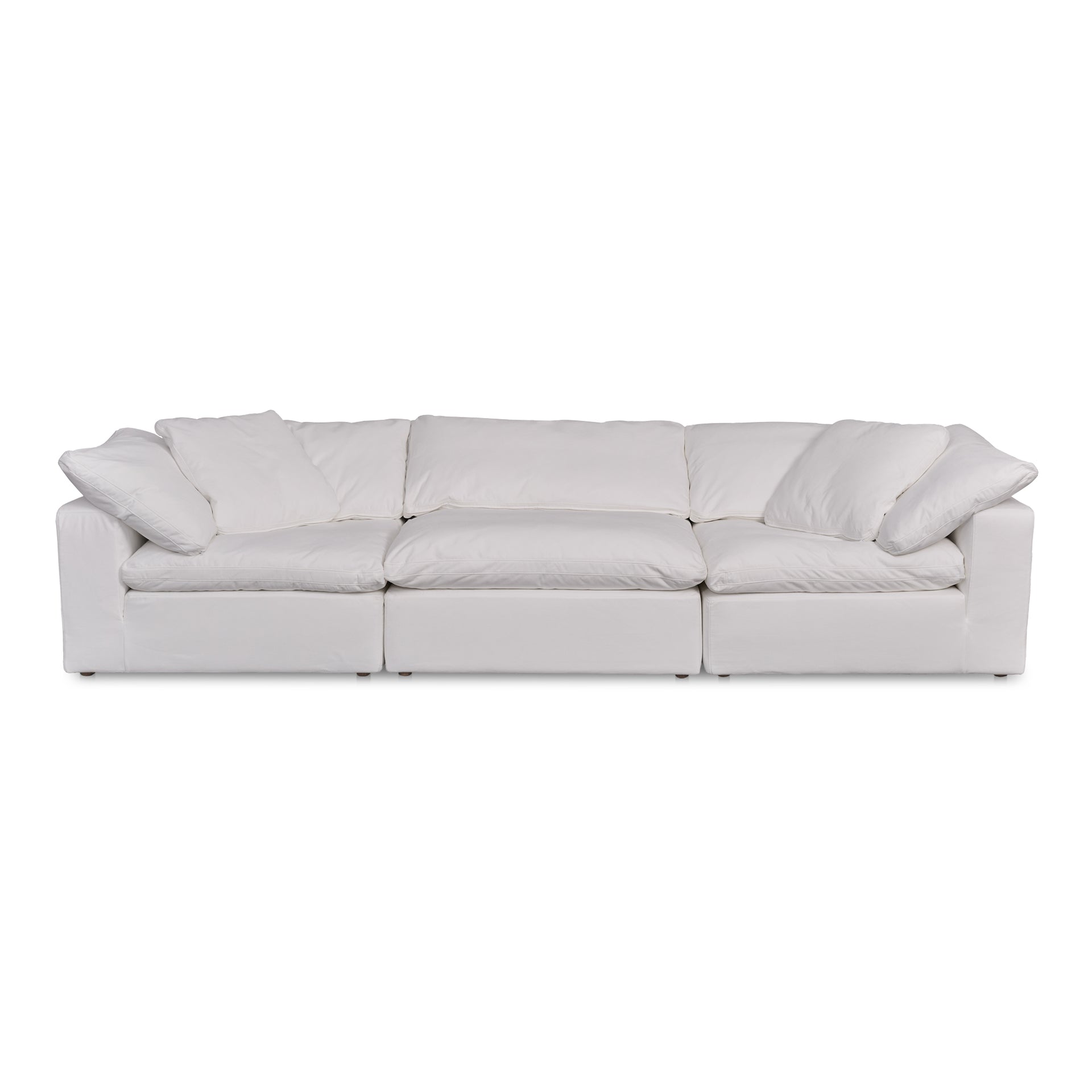 Jeremy, Scandinavian Modular Sofa, Performance Technology Fabric Upholstery, 3 Seater, White