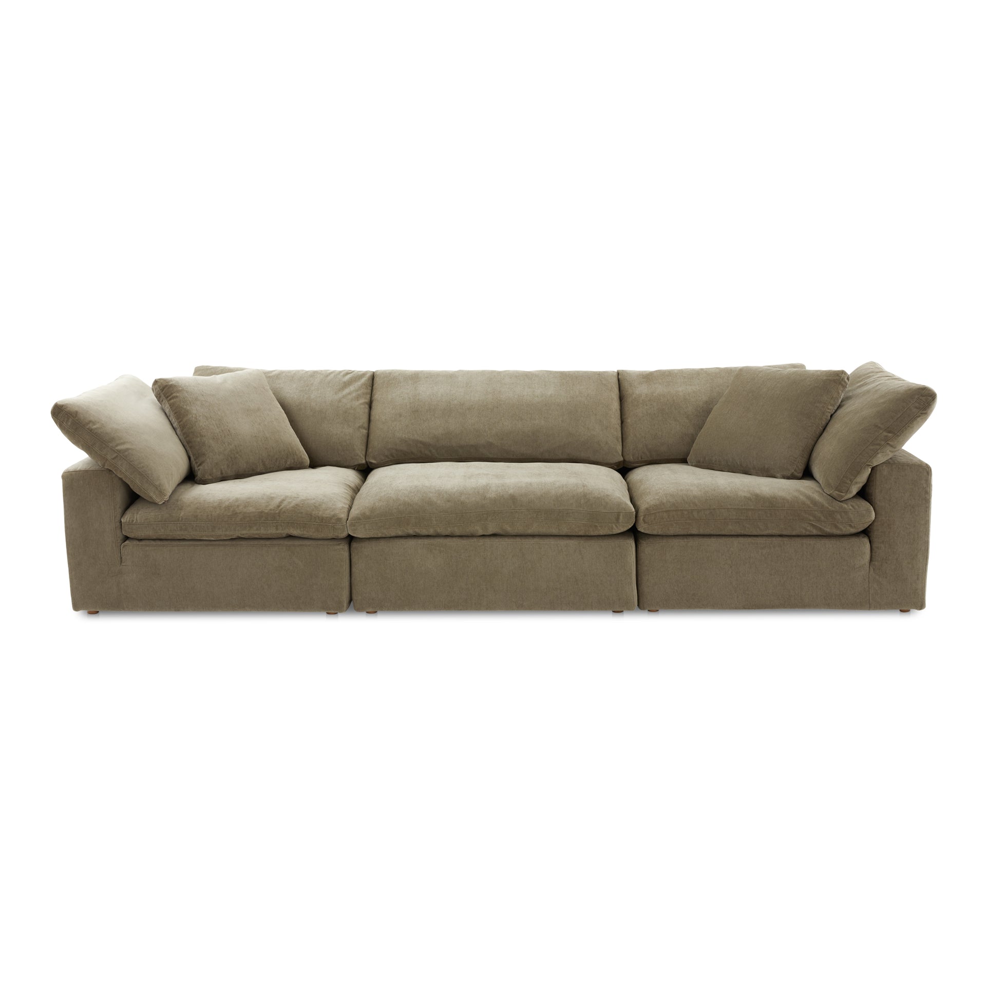 Jeremy, Scandinavian Modular Sofa, Performance Technology Fabric Upholstery, 3 Seater, Desert Sage