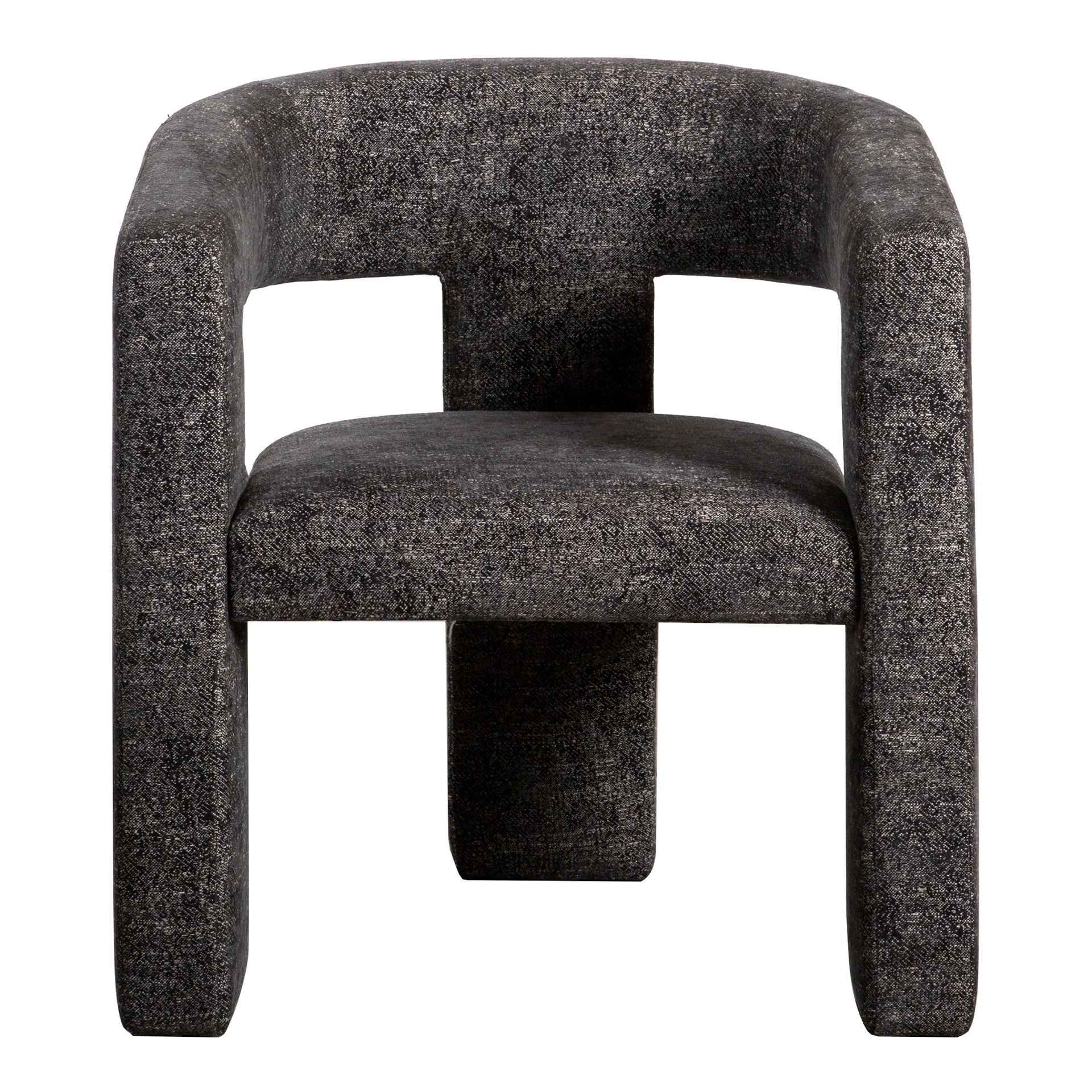 Ryder Accent Chair, Contemporary Soft Upholstery, Medium Density Foam, Plywood Frame, Black
