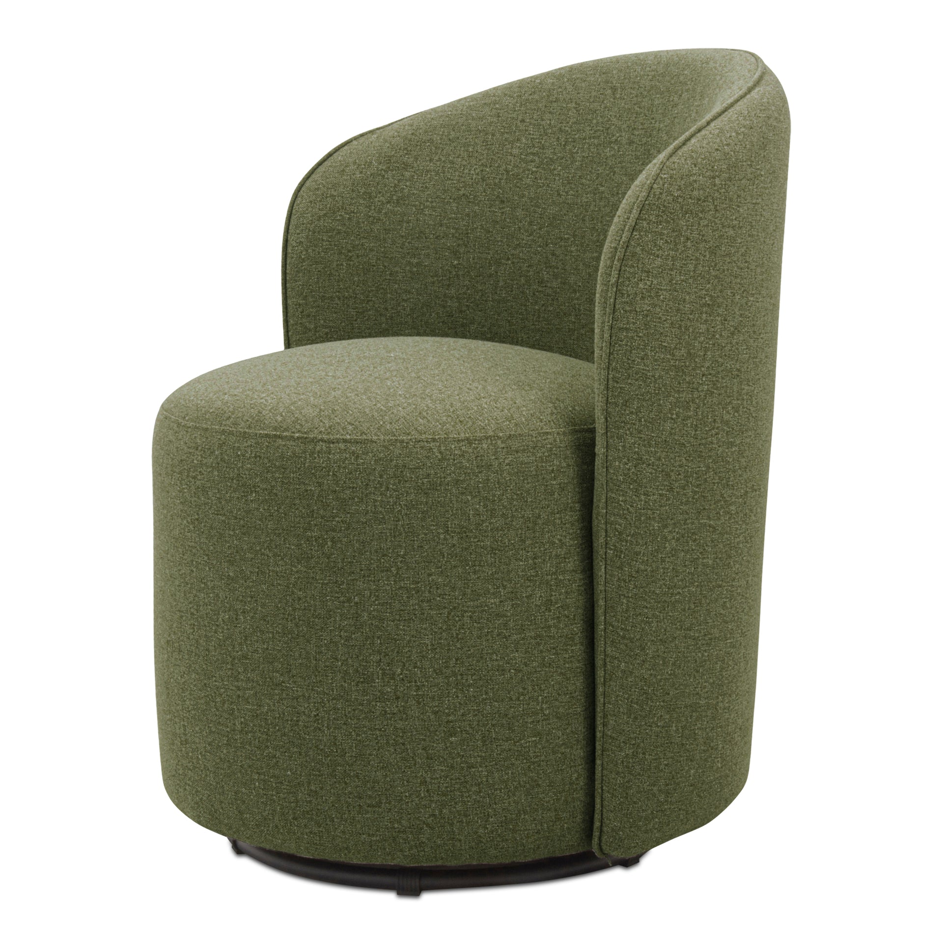 Virelith Swivel Dining Chair, Outdoor Safe with Quick-Dry Foam, Water Resistant, Aluminium Frame, Polypropylene Fabric, Green