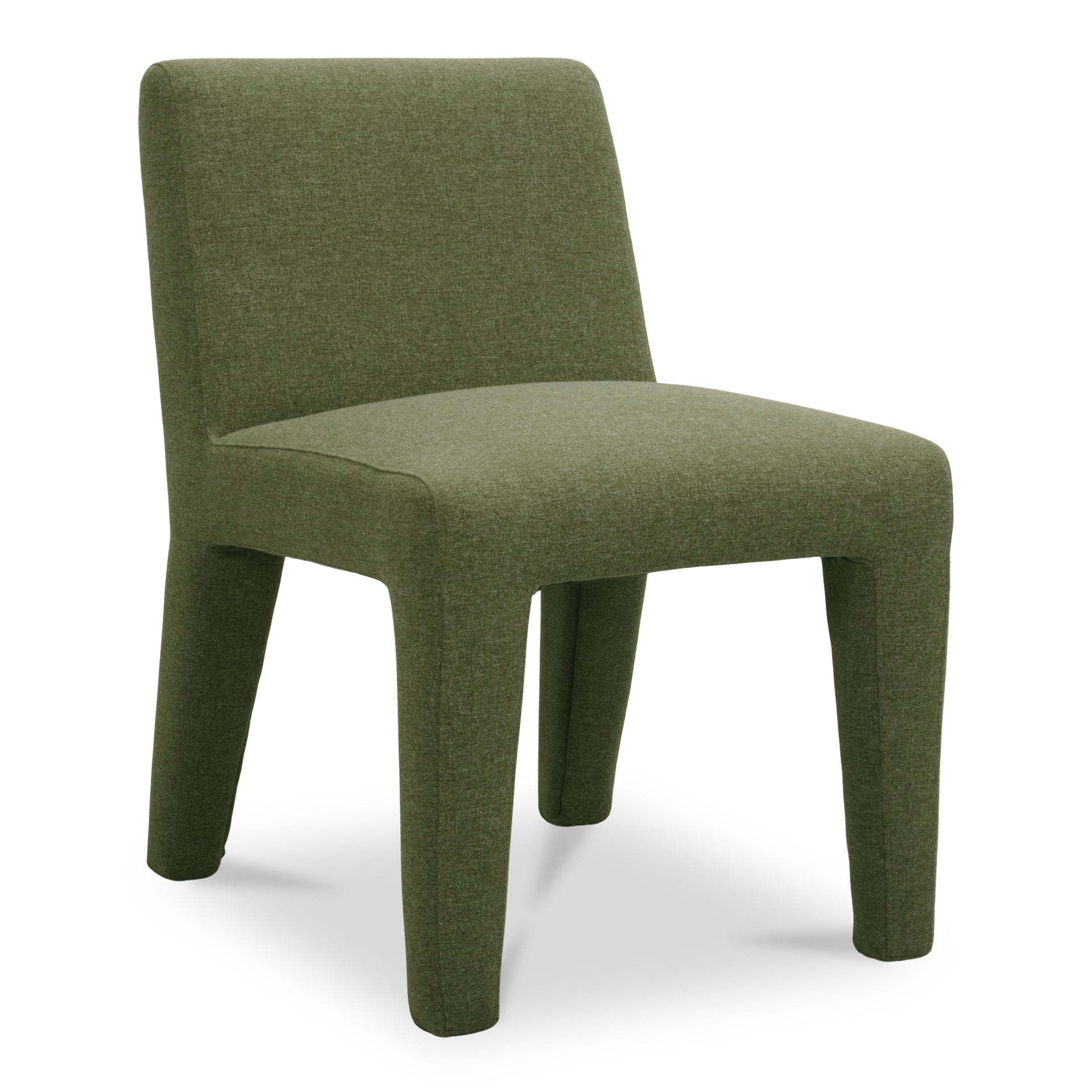 Elion Dining Chair, Padded Polypropylene with Quick-Dry Foam Aluminium Frame, Outdoor Safe, Green