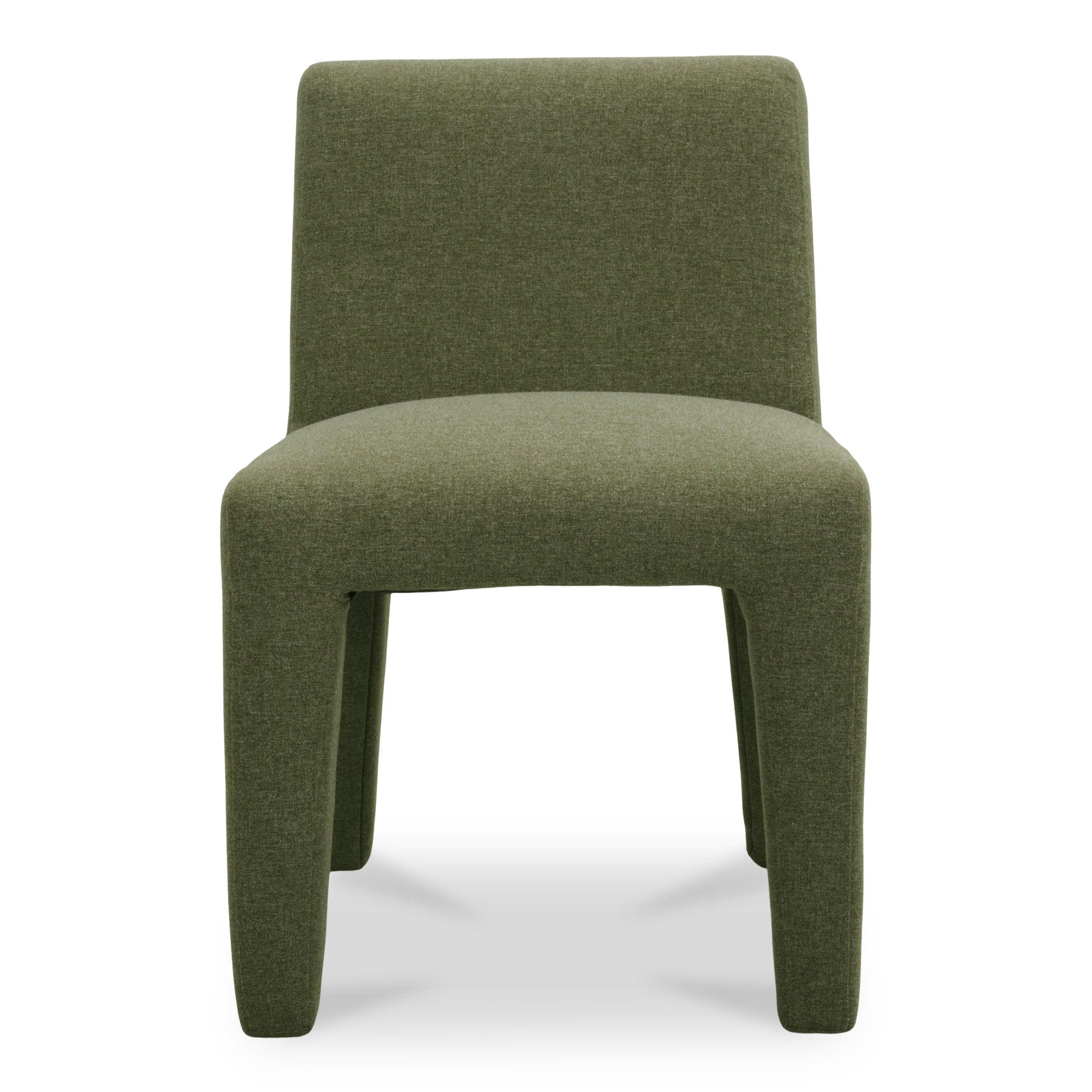 Elion Dining Chair, Padded Polypropylene with Quick-Dry Foam Aluminium Frame, Outdoor Safe, Green