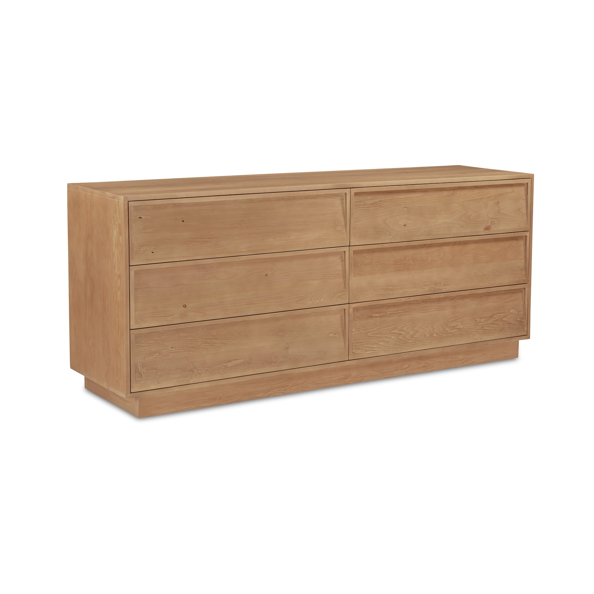 Jamie Dresser, Hemlock Wood, 6 Push-to-Open Drawers, Inset Fronts, Natural