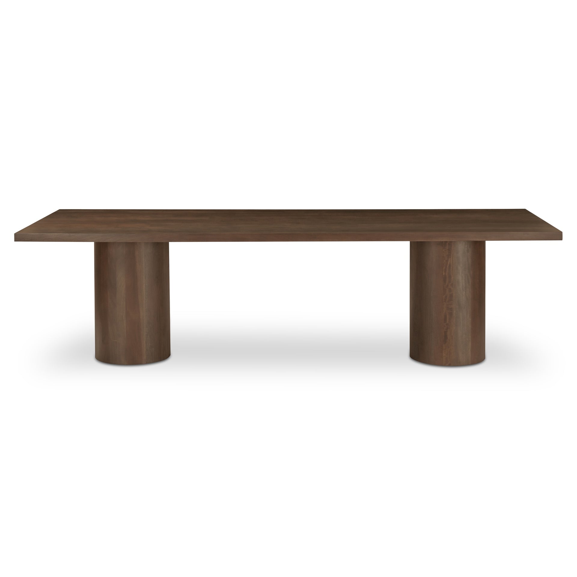 Elowynne Dining Table, Rectangular, Reclaimed Neem Wood, Iron Details, Seats Six, Warm Brown