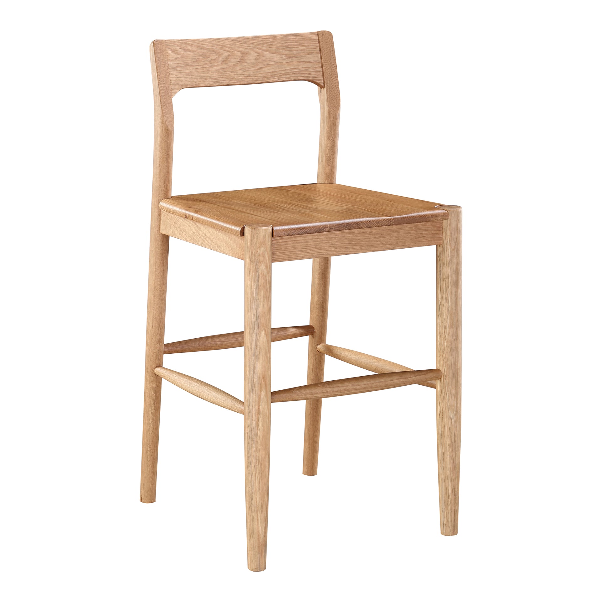 Katerina Counter Stool, Solid Oak with Natural Finish