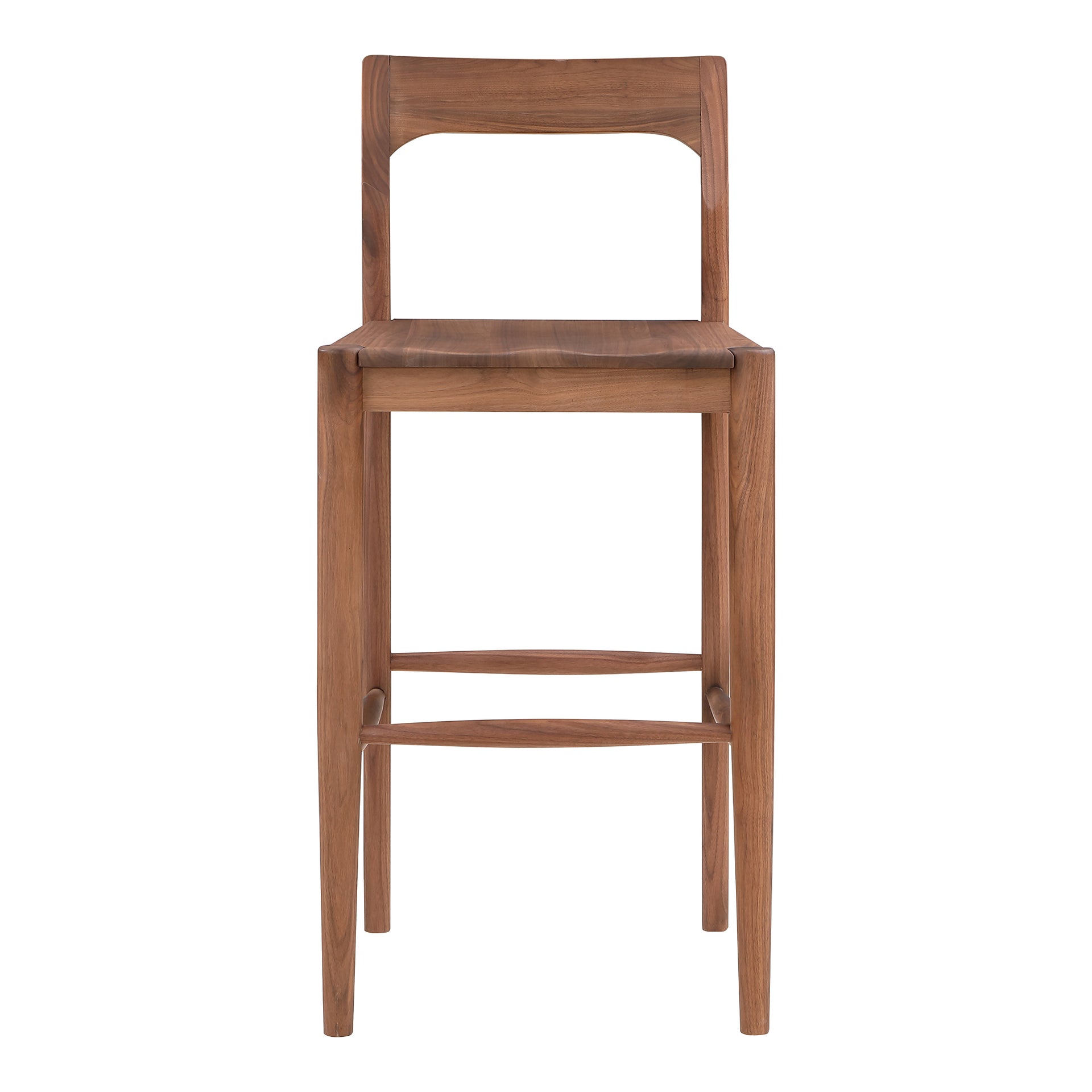 Katerina Bar Stool, Solid Walnut with Walnut Finish