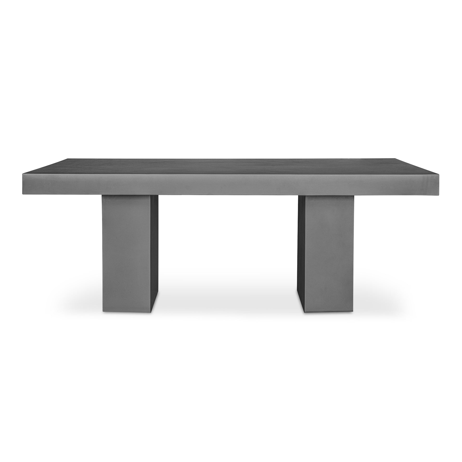 Sionis Dining Table, Concrete Composite, Rectangular Design, Seats 6, Dark Grey Finish
