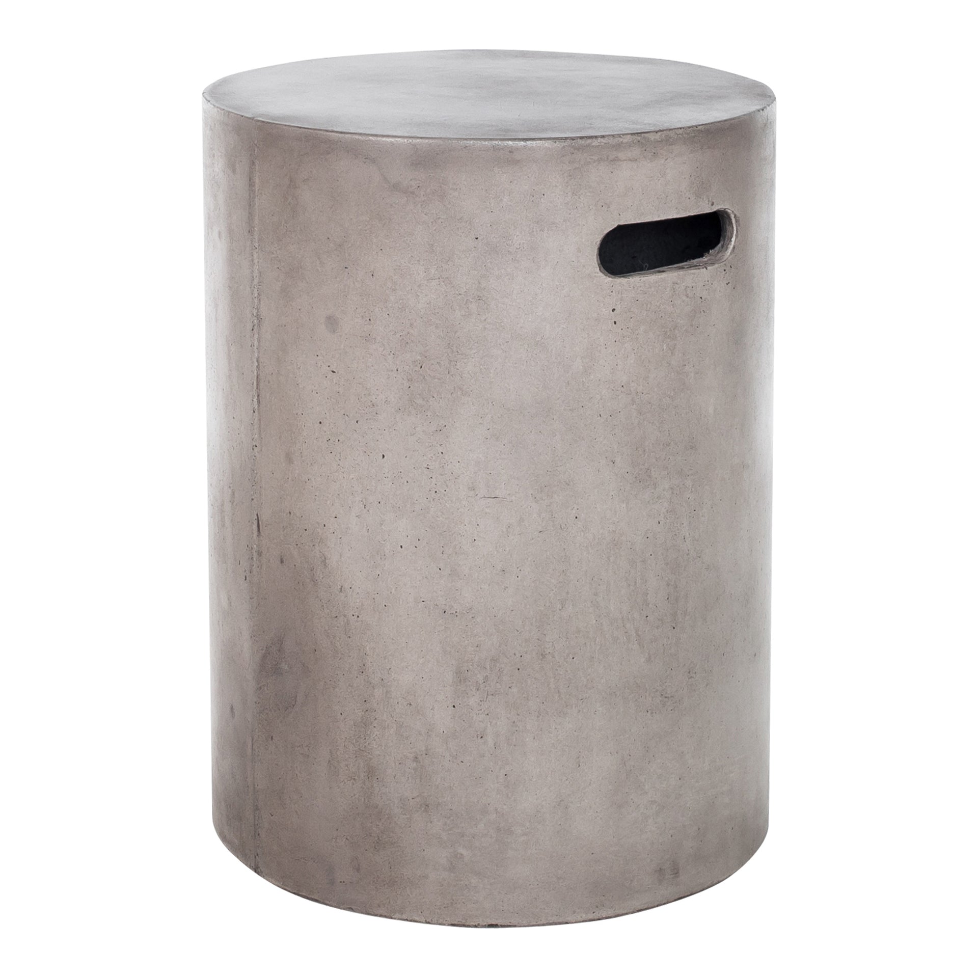 Eris, Patio Stool Fiber-Reinforced Concrete, Grey