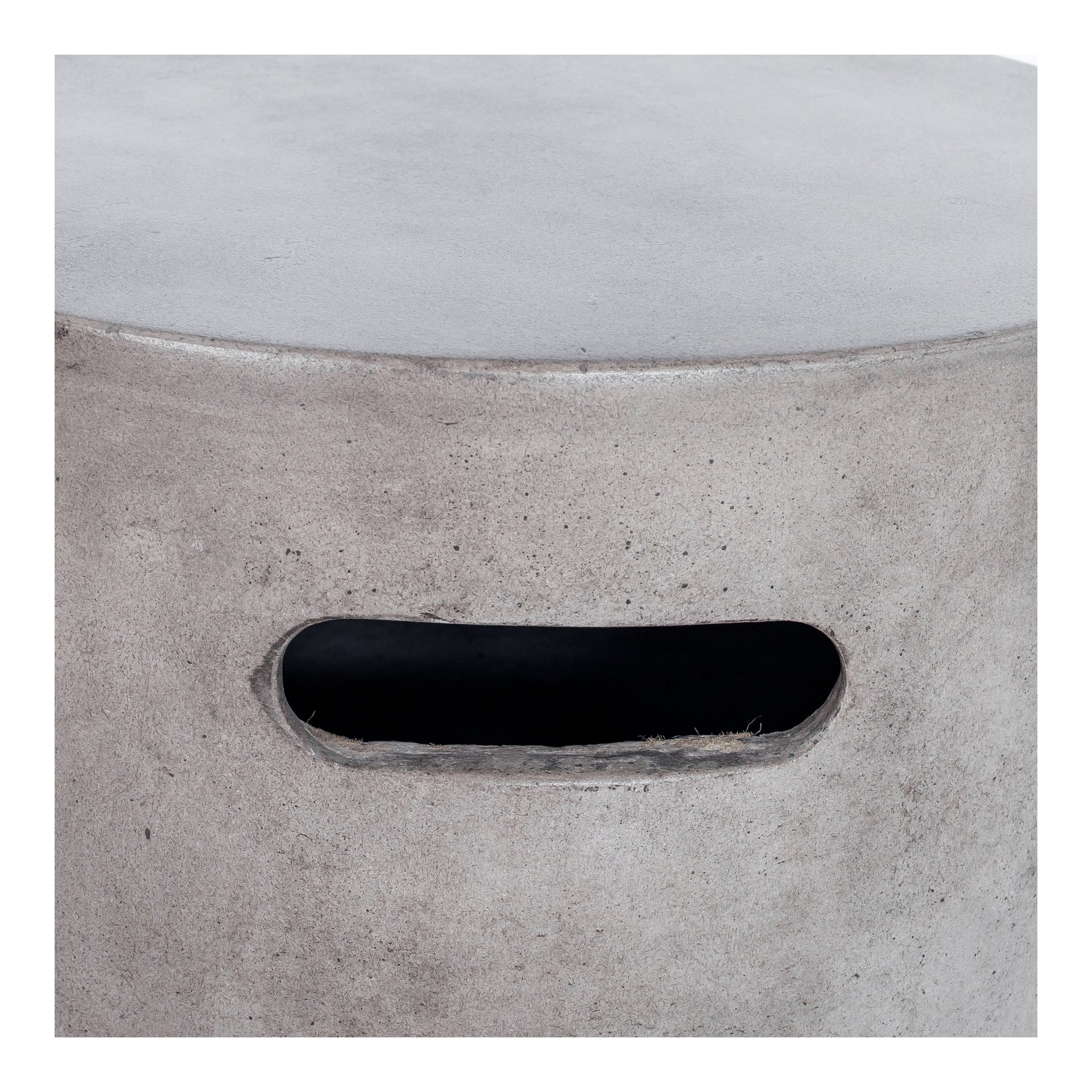 Eris, Patio Stool Fiber-Reinforced Concrete, Grey