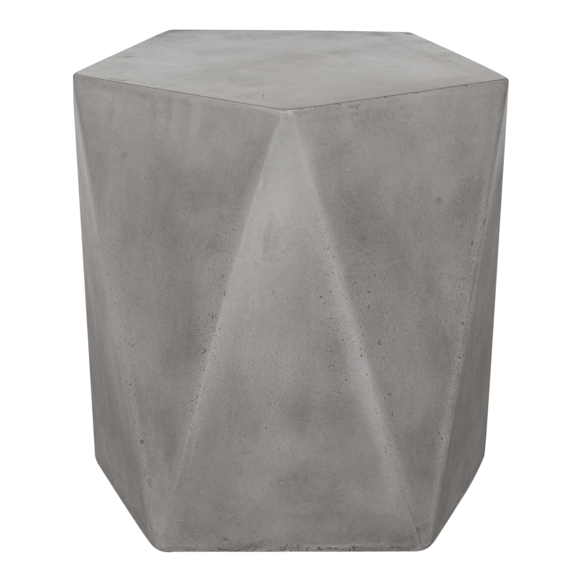 Calindra Hourglass Stool, Fiber Reinforced Concrete, Indoor/Outdoor Use, Dark Grey