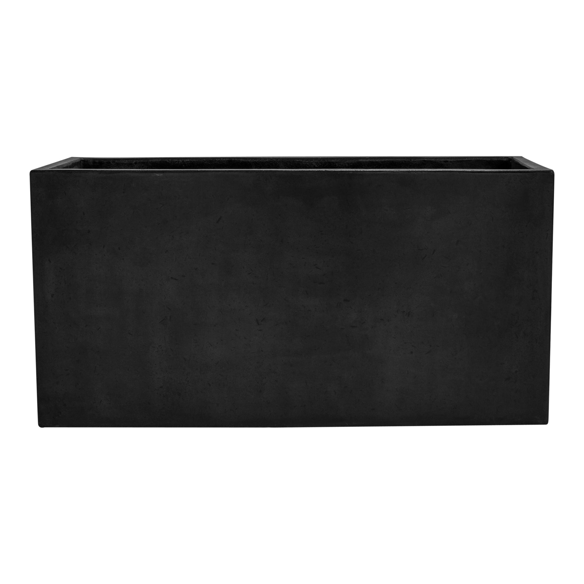 Aria, Planter Rectangular Concrete Versatile Indoor/Outdoor Design, Medium Size, Lava-Grey