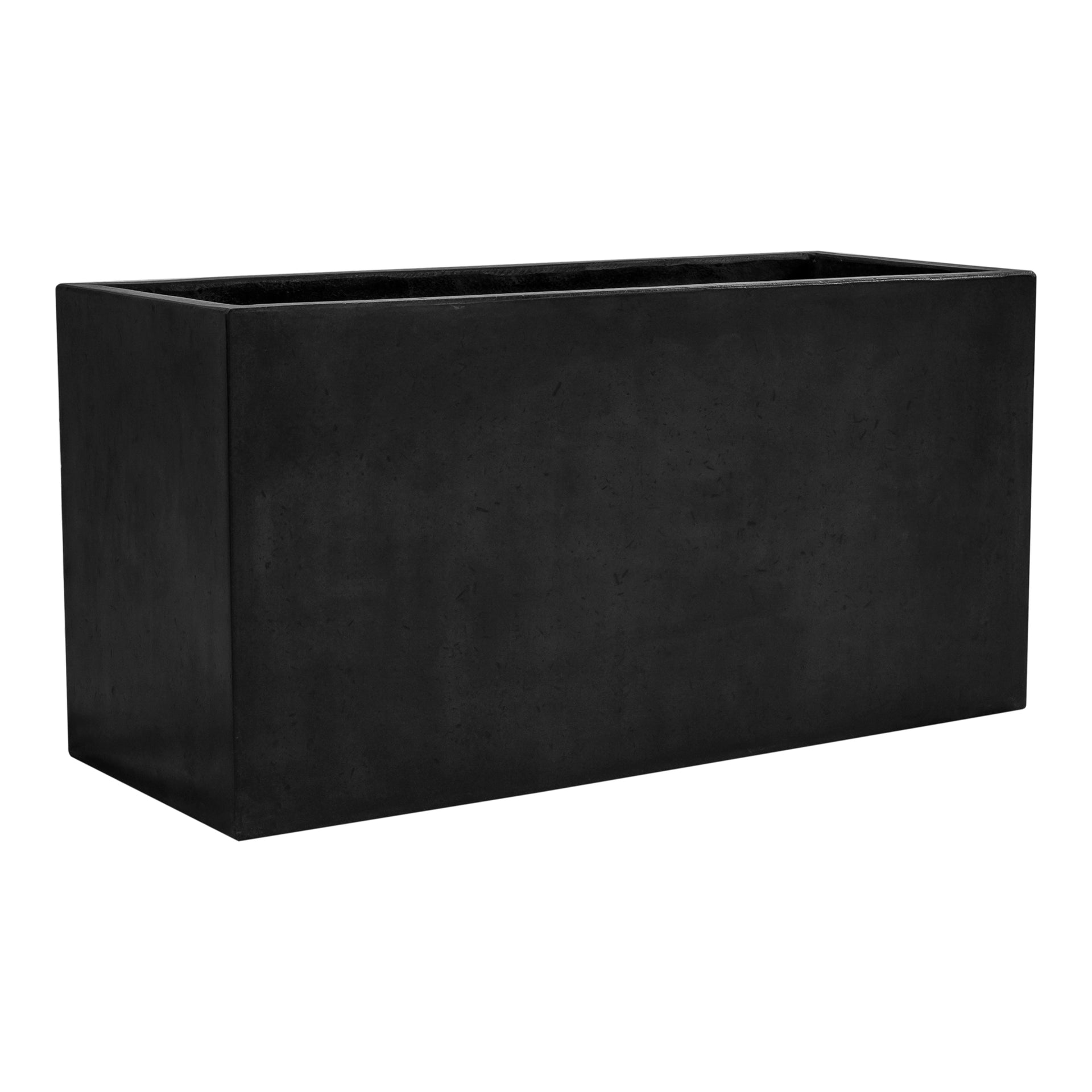 Aria, Planter Rectangular Concrete Versatile Indoor/Outdoor Design, Medium Size, Lava-Grey