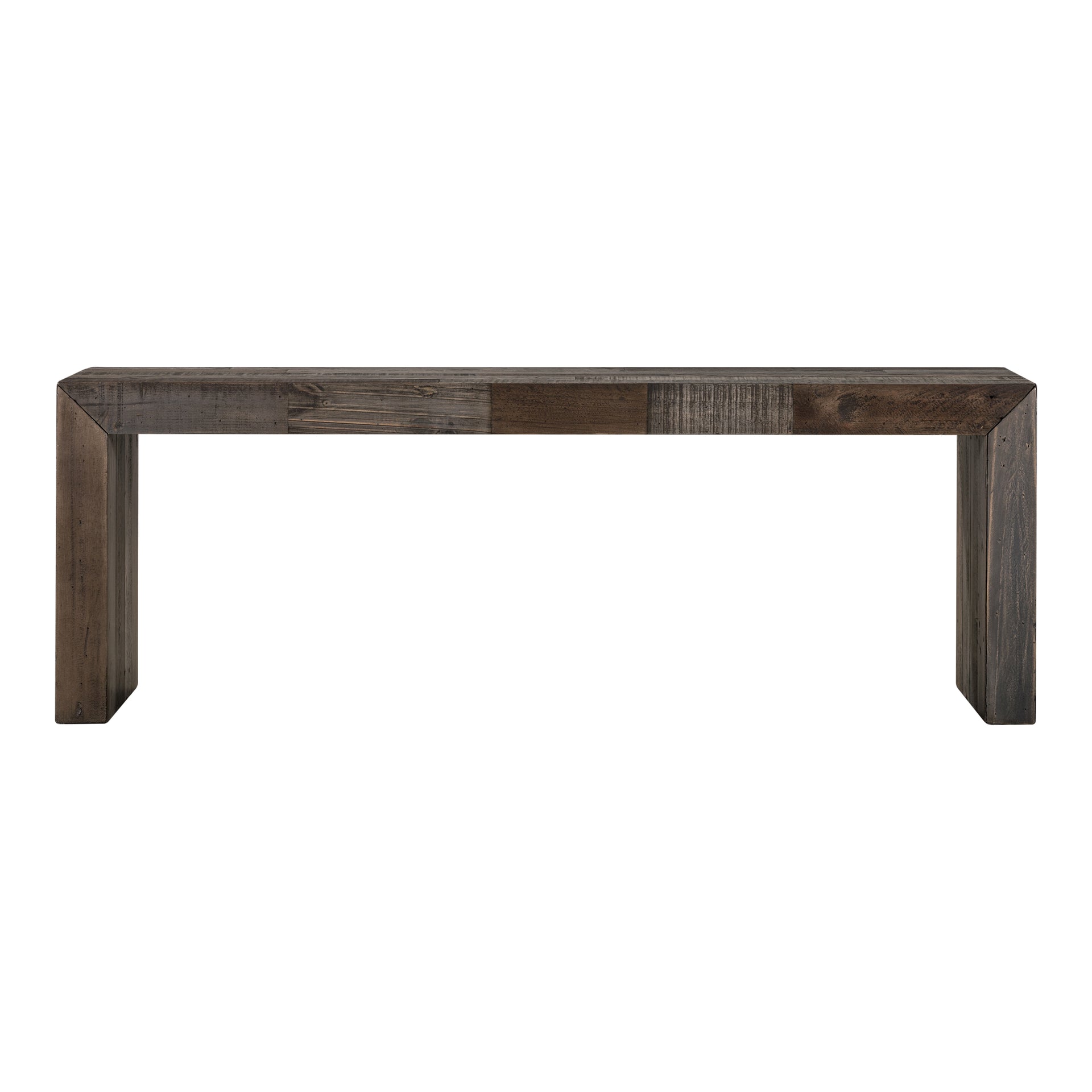 Yuri: Classic Grey Bench with Rustic Flair