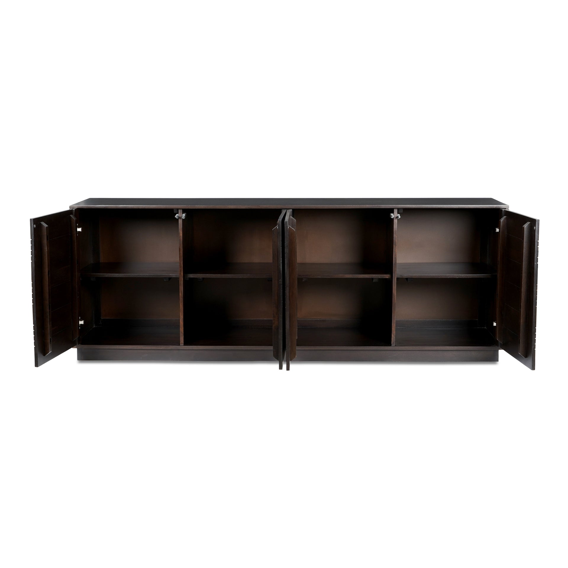 Frankie, Sideboard, Solid Mango Wood, Rectangular, Dark Brown