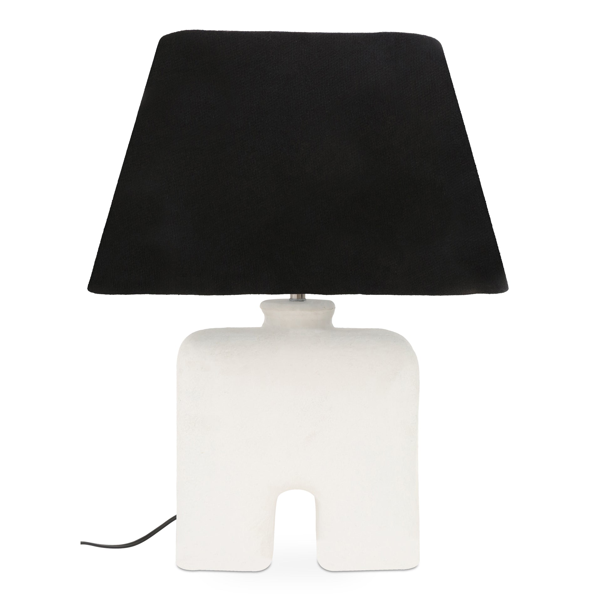 Greta, Table Lamp EcoMix and Mango Wood with Shade, White