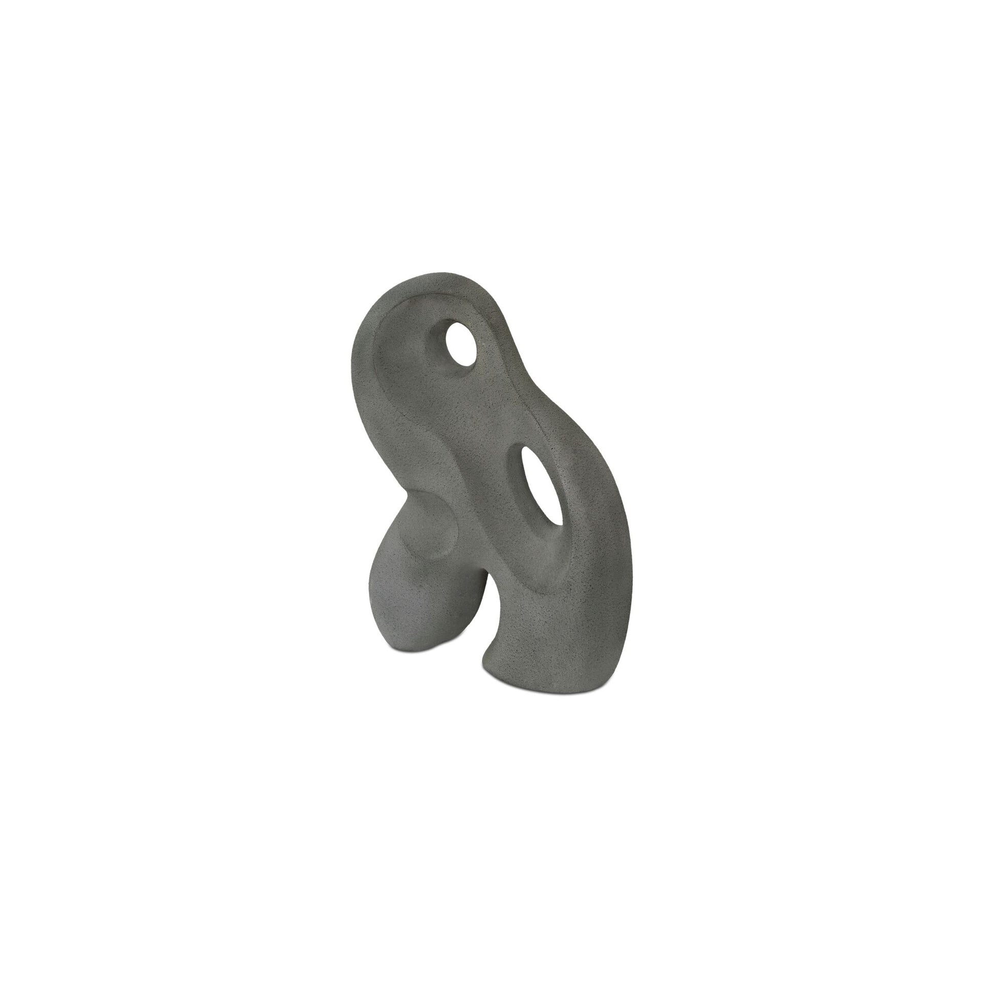 Cyralie Sculpture, Freeform Ecomix, Matte Charcoal, Grey