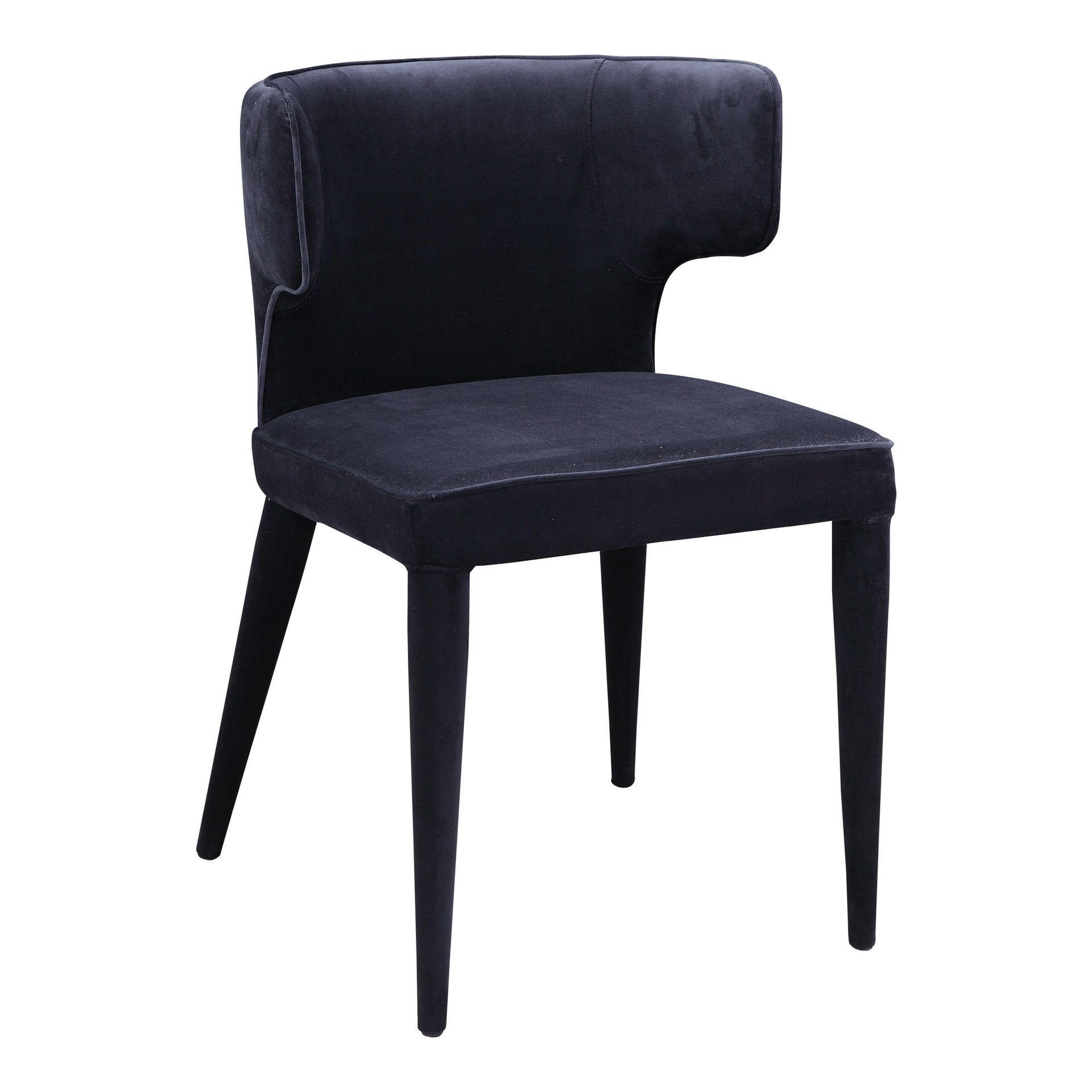 Pierce- Upholstered Barrel-Style Seating Dining Chair, Black