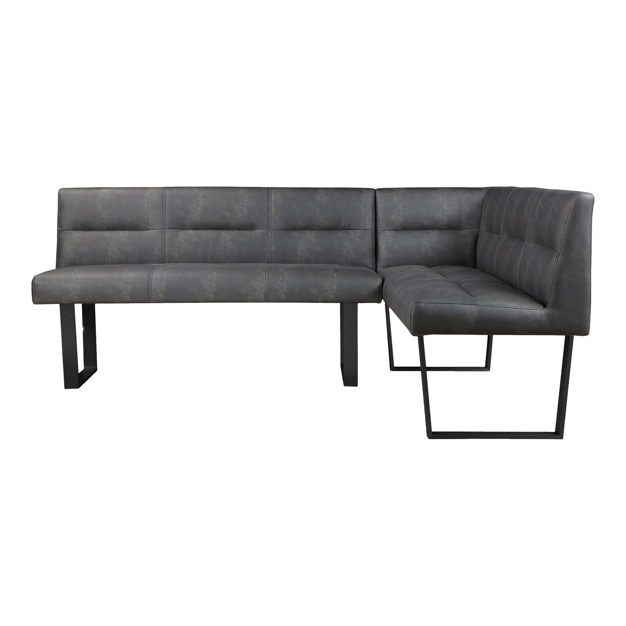 Drew Bench, Rectangular with Powder-Coated Iron Legs and Polyester Uph