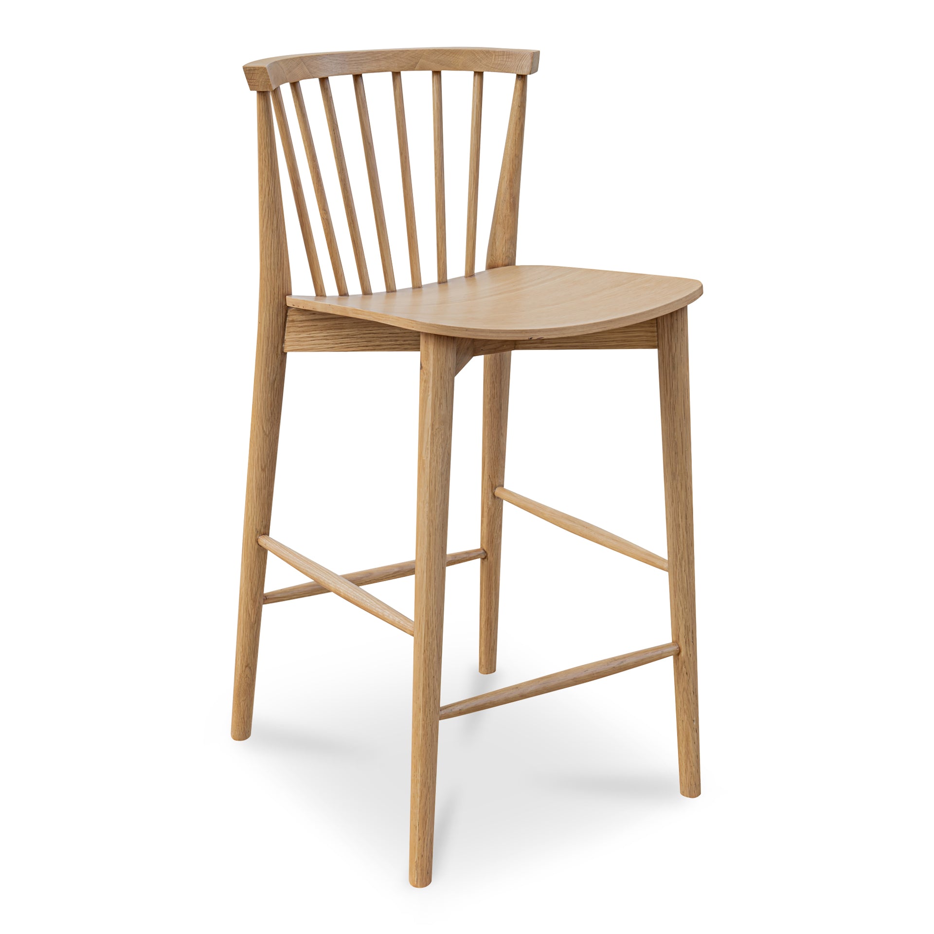 Briar Counter Stool,Solid Oak Frame, Natural Oak