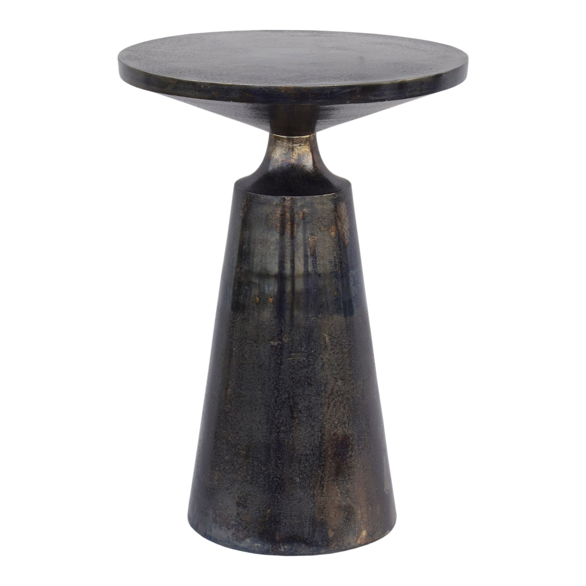 Daria - Cast Aluminum Accent Table in Charcoal Grey